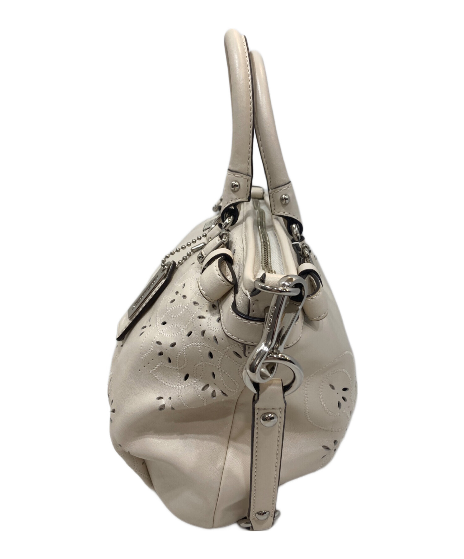 中古・古着通販】COACH (コーチ) マディソン 2WAYバッグ ホワイト 