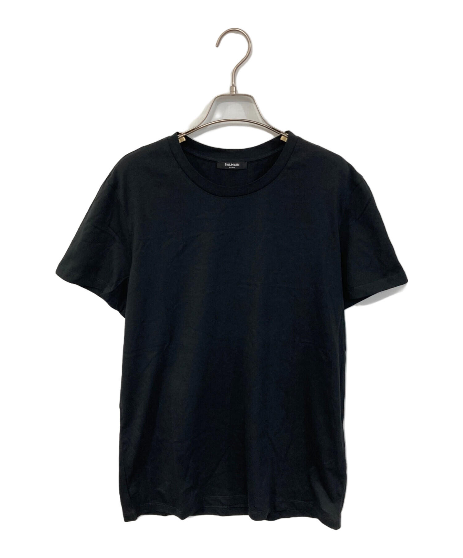 中古・古着通販】BALMAIN (バルマン) Tシャツ ブラック サイズ:SIZE M 
