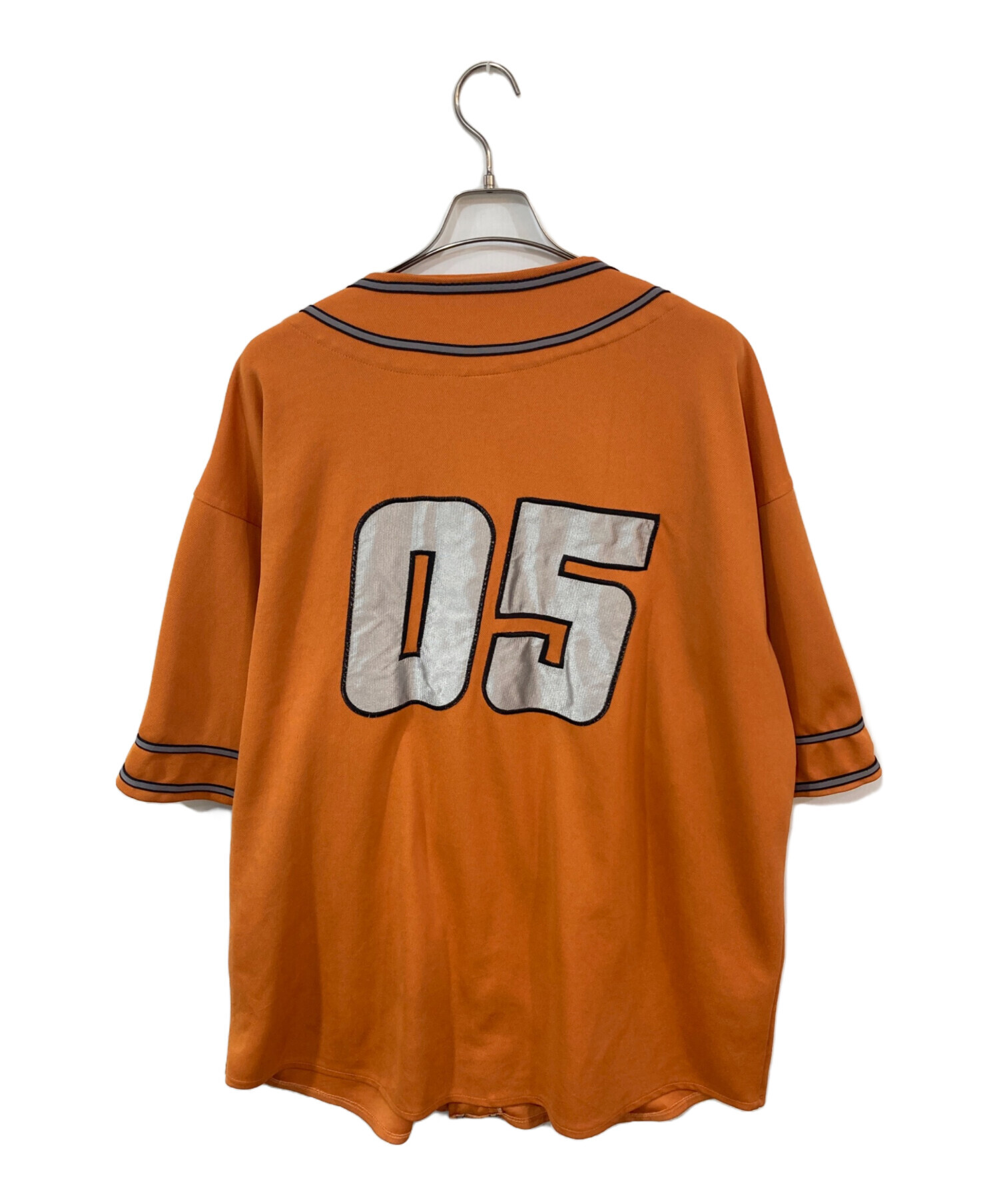 中古・古着通販】FUBU (フブ) ゲームシャツ オレンジ サイズ:XXL
