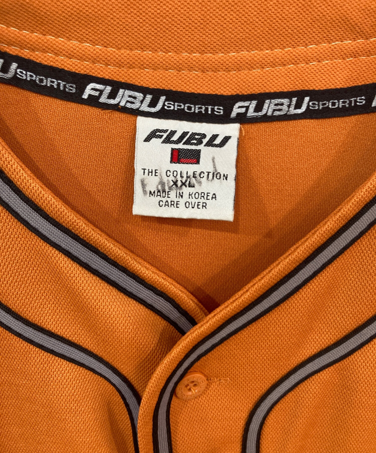 FUBU ゲームシャツ ストリート B-Boyオレンジ バスケットボール 05 中古・古着通販】FUBU (フブ) ゲームシャツ オレンジ サイズ:XXL