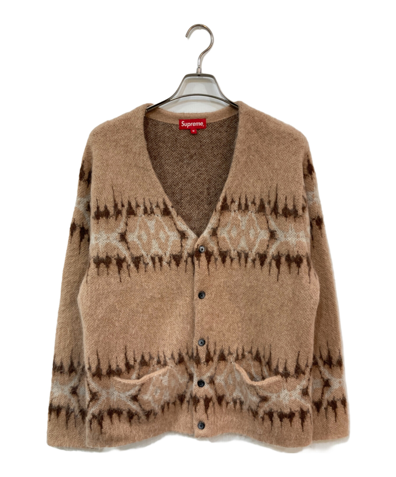 【良品】シュプリーム アブストラクトストライプカーディガン モヘア XL 中古・古着通販】SUPREME (シュプリーム) Abstract Stripe Cardigan