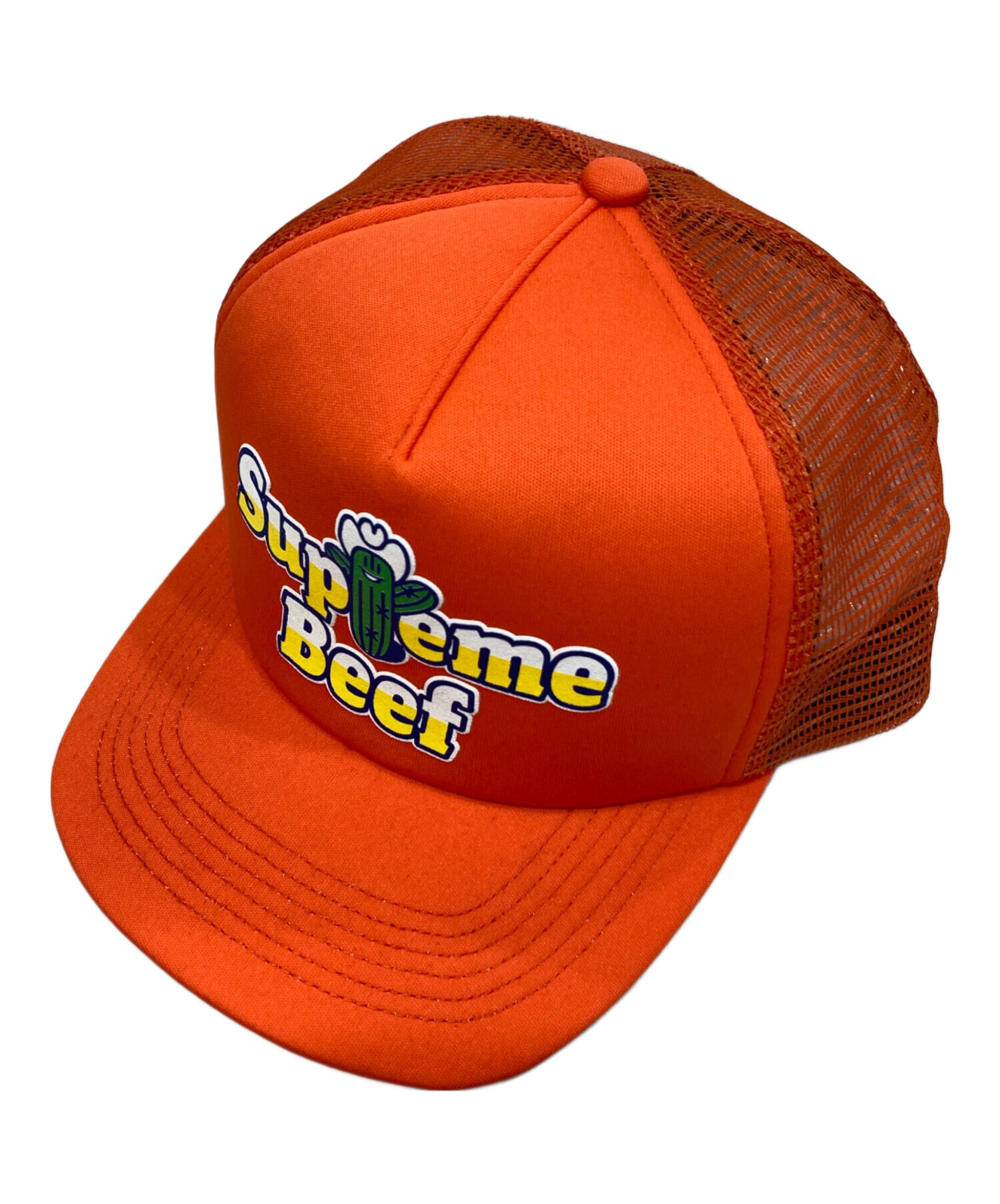 Supreme オレンジ スエード キャップ 中古・古着通販】SUPREME (シュプリーム) キャップ オレンジ｜ブランド