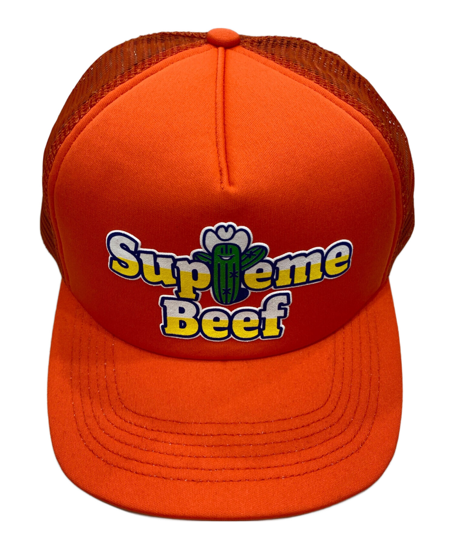 supreme oldsupreme シュプリーム　服/ファッション 小物 帽子 中古・古着通販】SUPREME (シュプリーム) キャップ オレンジ｜ブランド