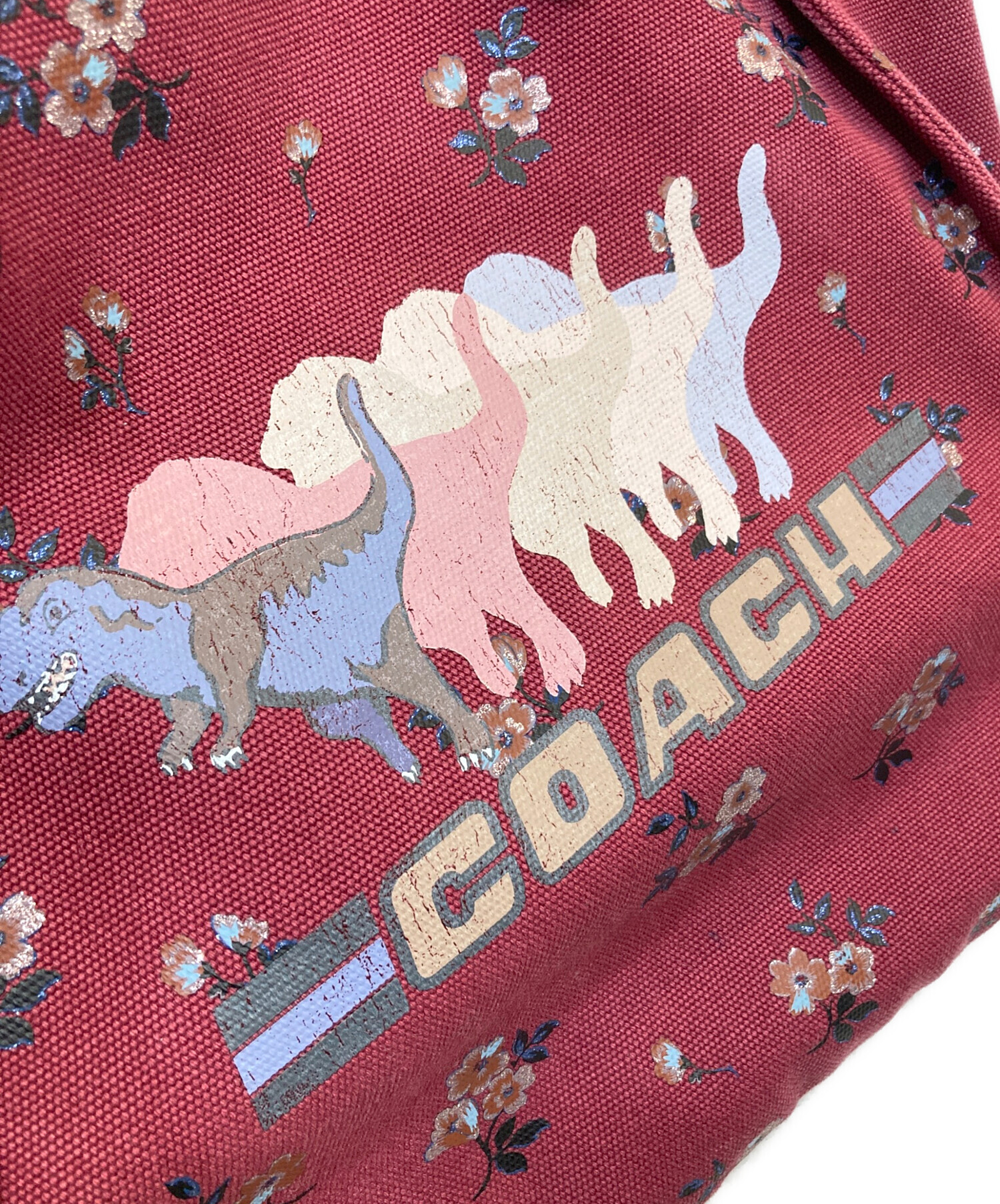中古・古着通販】COACH (コーチ) レキシートートバッグ レッド