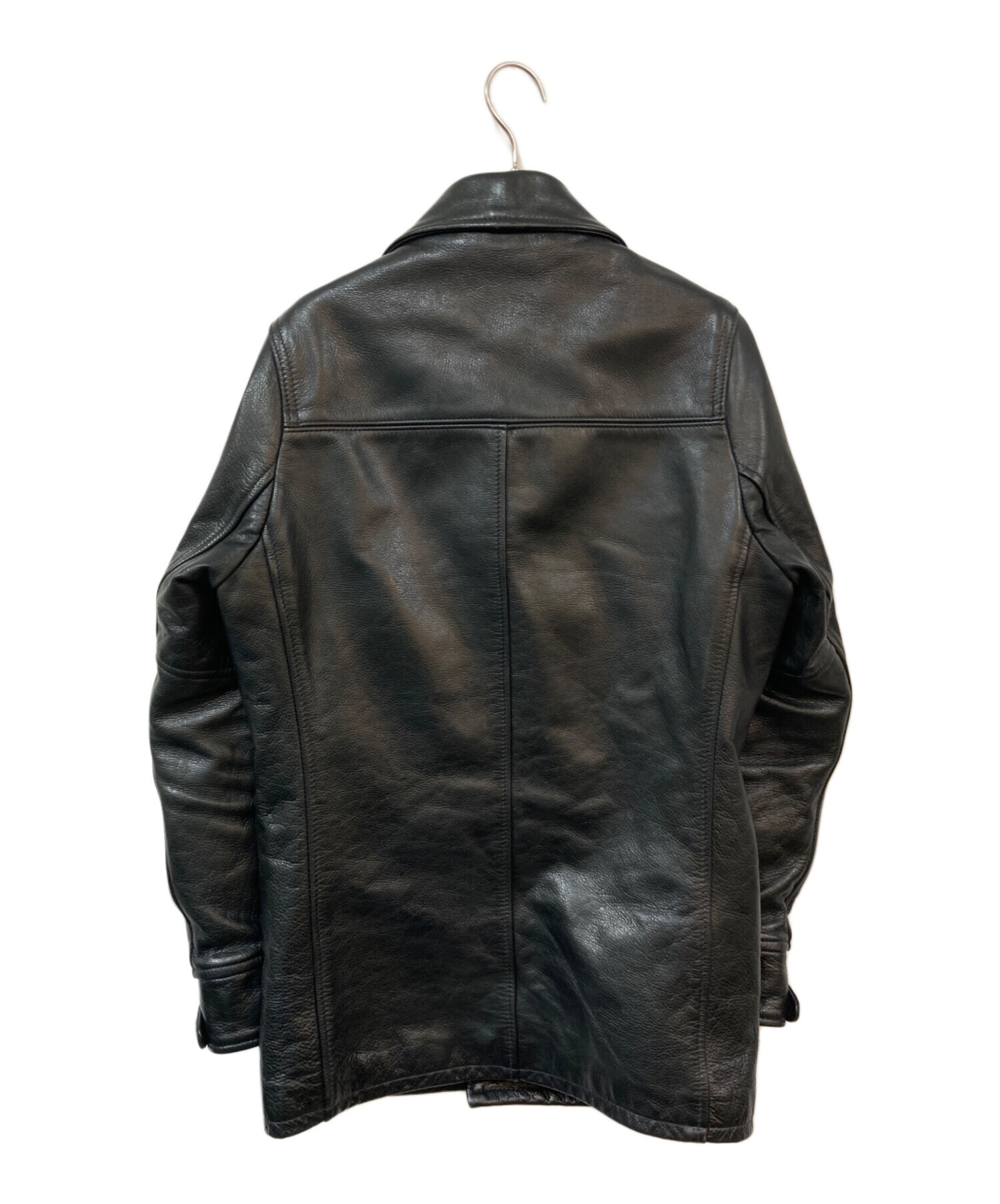 中古・古着通販】SCHOTT BROS. (ショット) レザーカーコート ブラック