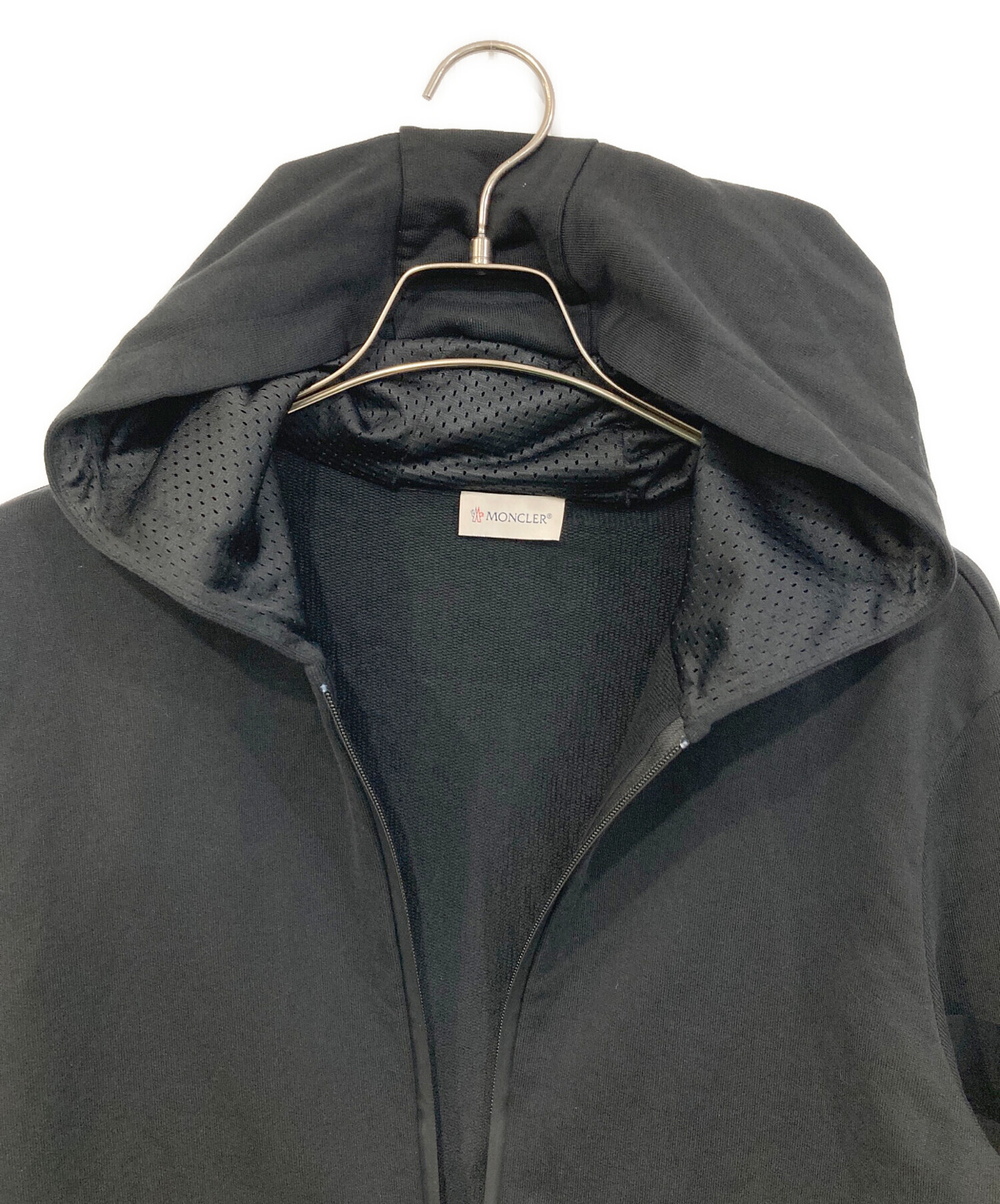 美品 MONCLER モンクレール FELPA ZIPPATA CON CAPPUCCIO ジップパーカー サイズ14A ネイビー レディース 古着 中古 USED 美品 MONCLER モンクレール FELPA ZIPPATA CON CAPPUCCIO ジップ