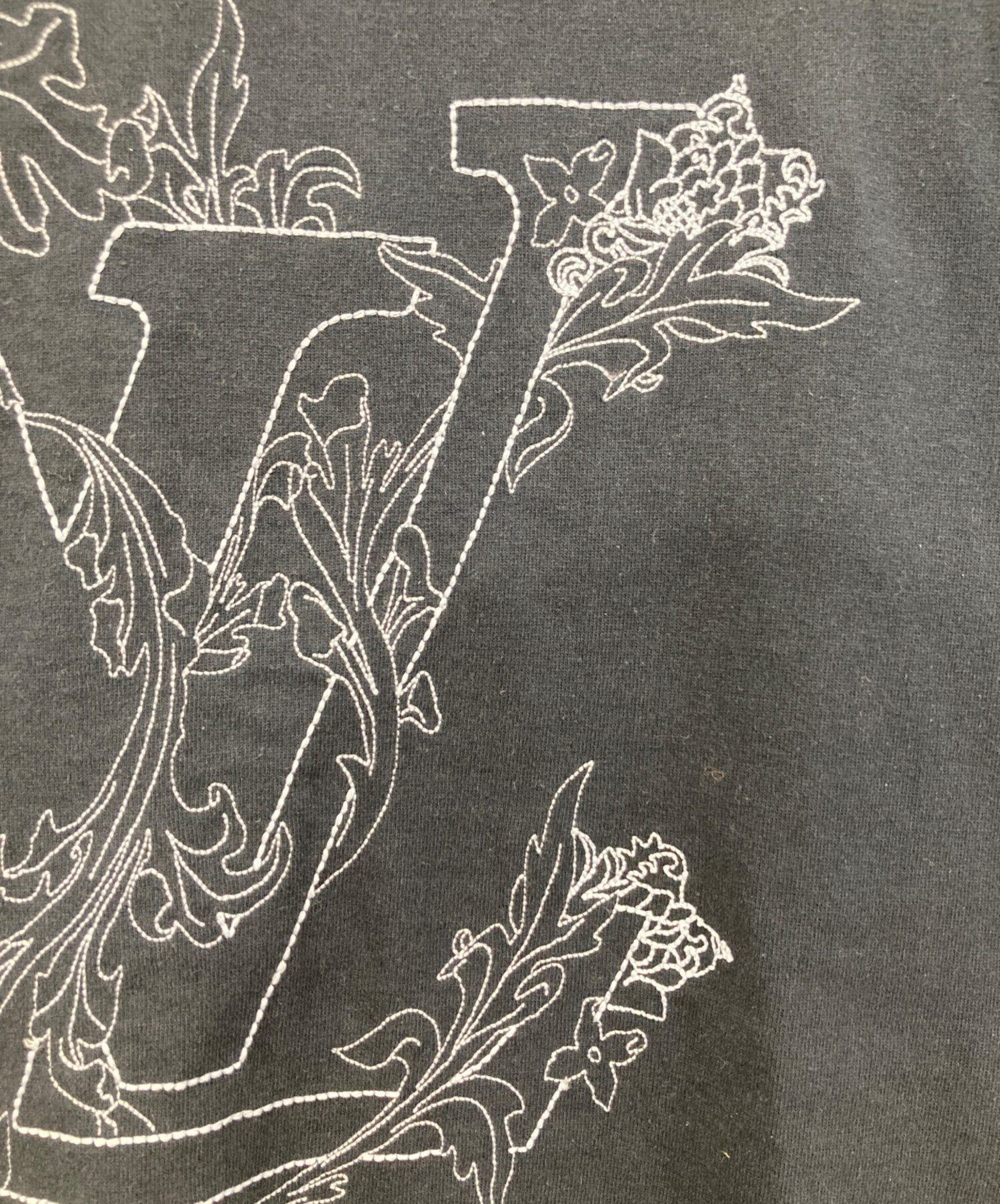 中古・古着通販】LOUIS VUITTON (ルイ ヴィトン) LVフラワーステッチT 