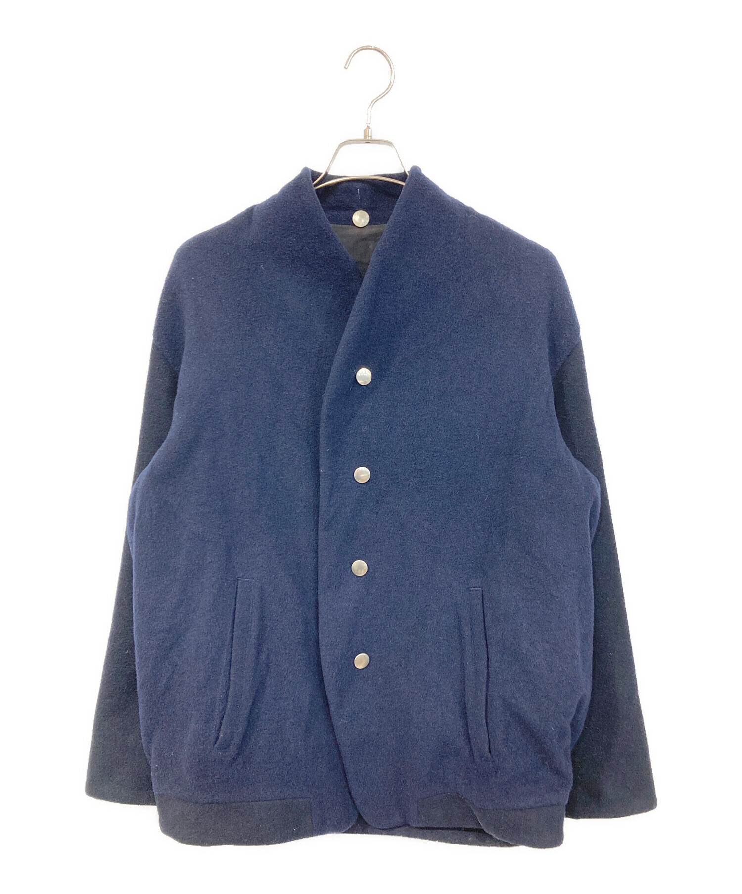 the Sakaki スタジャン Mサイズ　ネイビー　カシミア混紡　美品 中古・古着通販】THE Sakaki (ザ サカキ) 居間着 ウールスタジャン