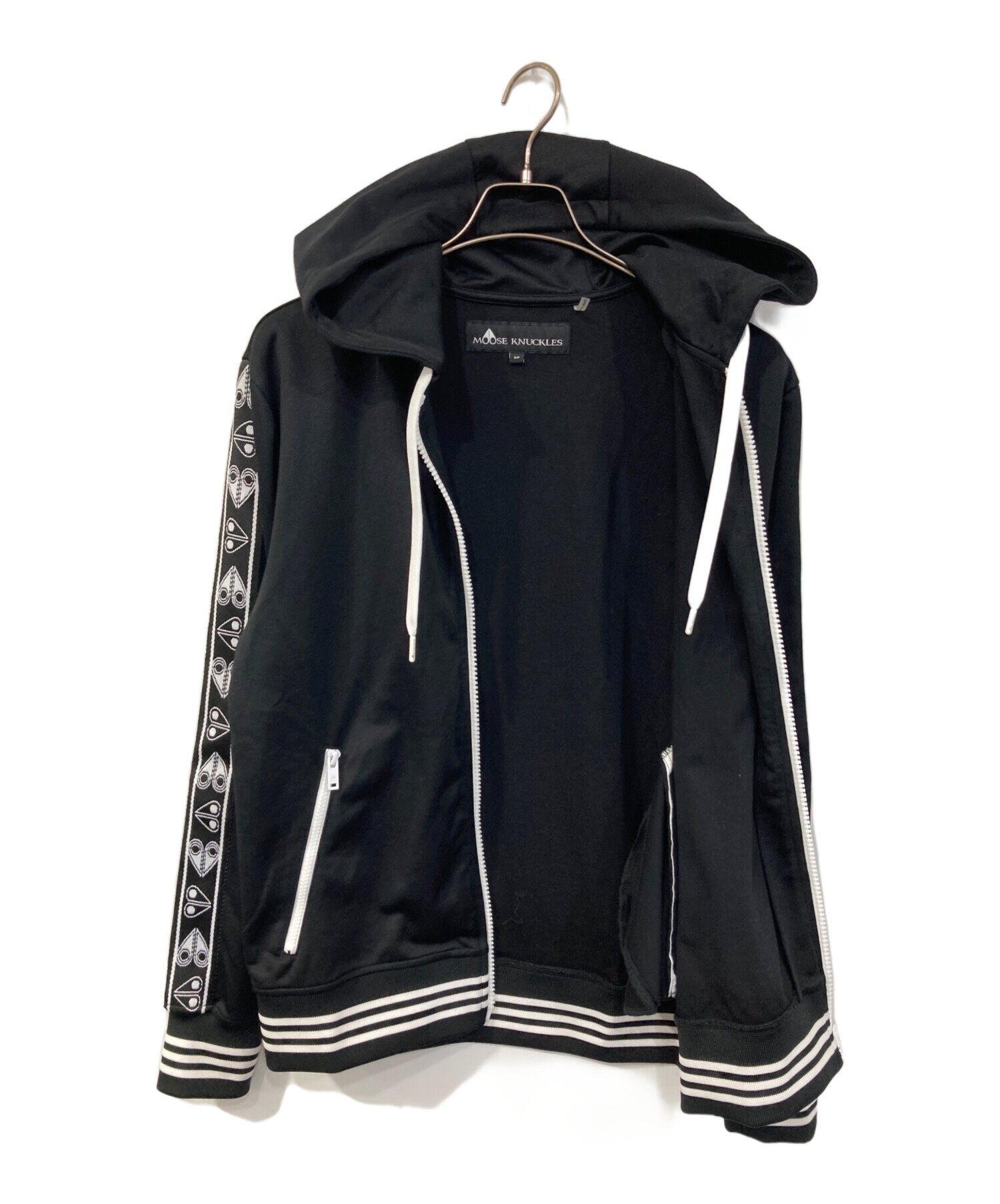 【XSサイズ】ムースナックルズ　パテントレザー　ブラック　ジャケット 中古・古着通販】MOOSE KNUCKLES (ムース ナックルズ) ボンバー