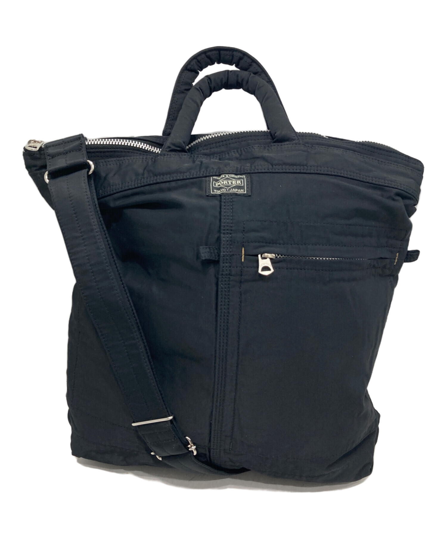 美品 PORTER ポーター フラッグ 2way ヘルメットバッグ ブラック FRAME(フレーム) 2WAY HELMETBAG | 吉田カバンホームページ | YOSHIDA