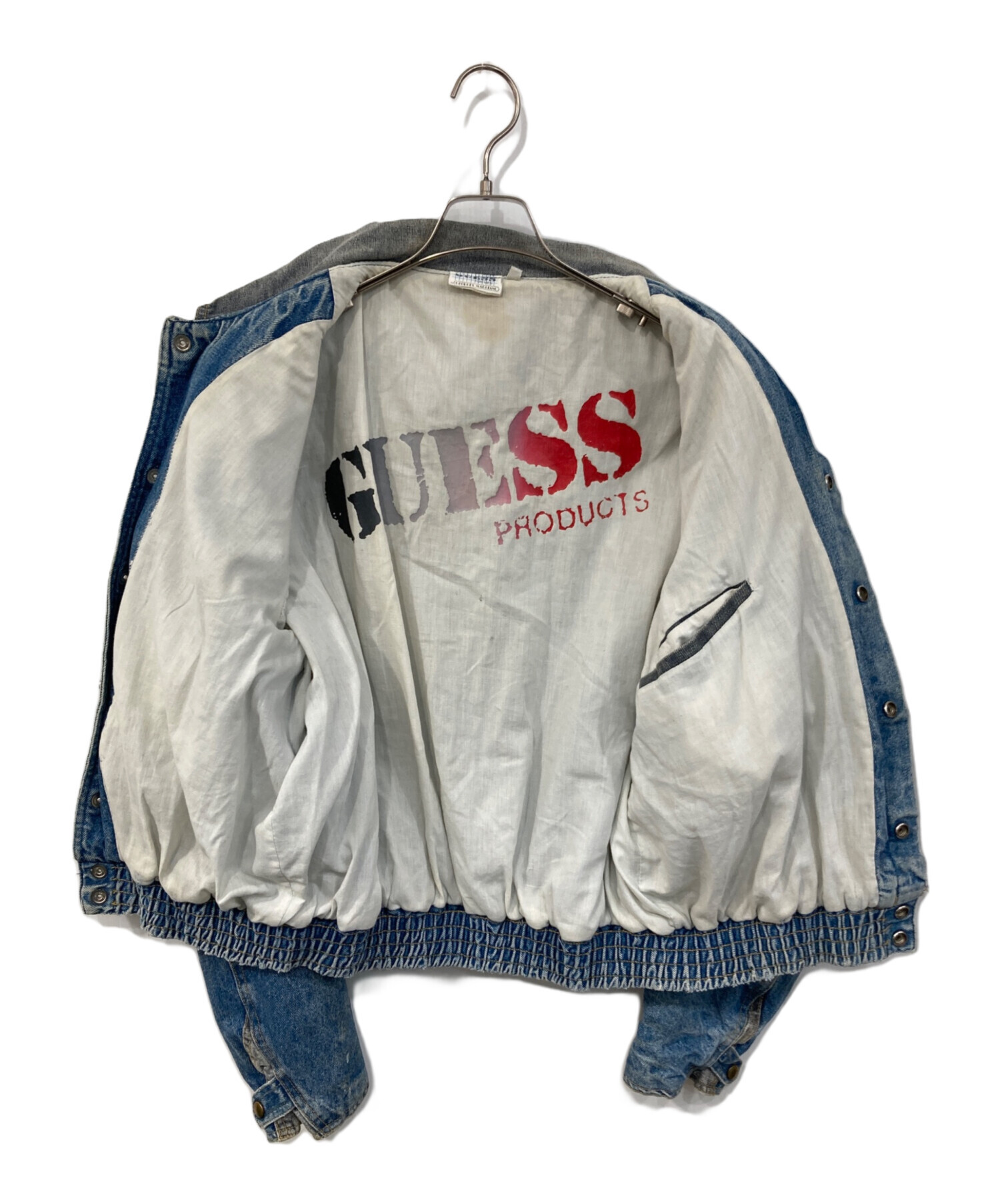 中古・古着通販】GUESS (ゲス) デニムジャケット インディゴ サイズ 