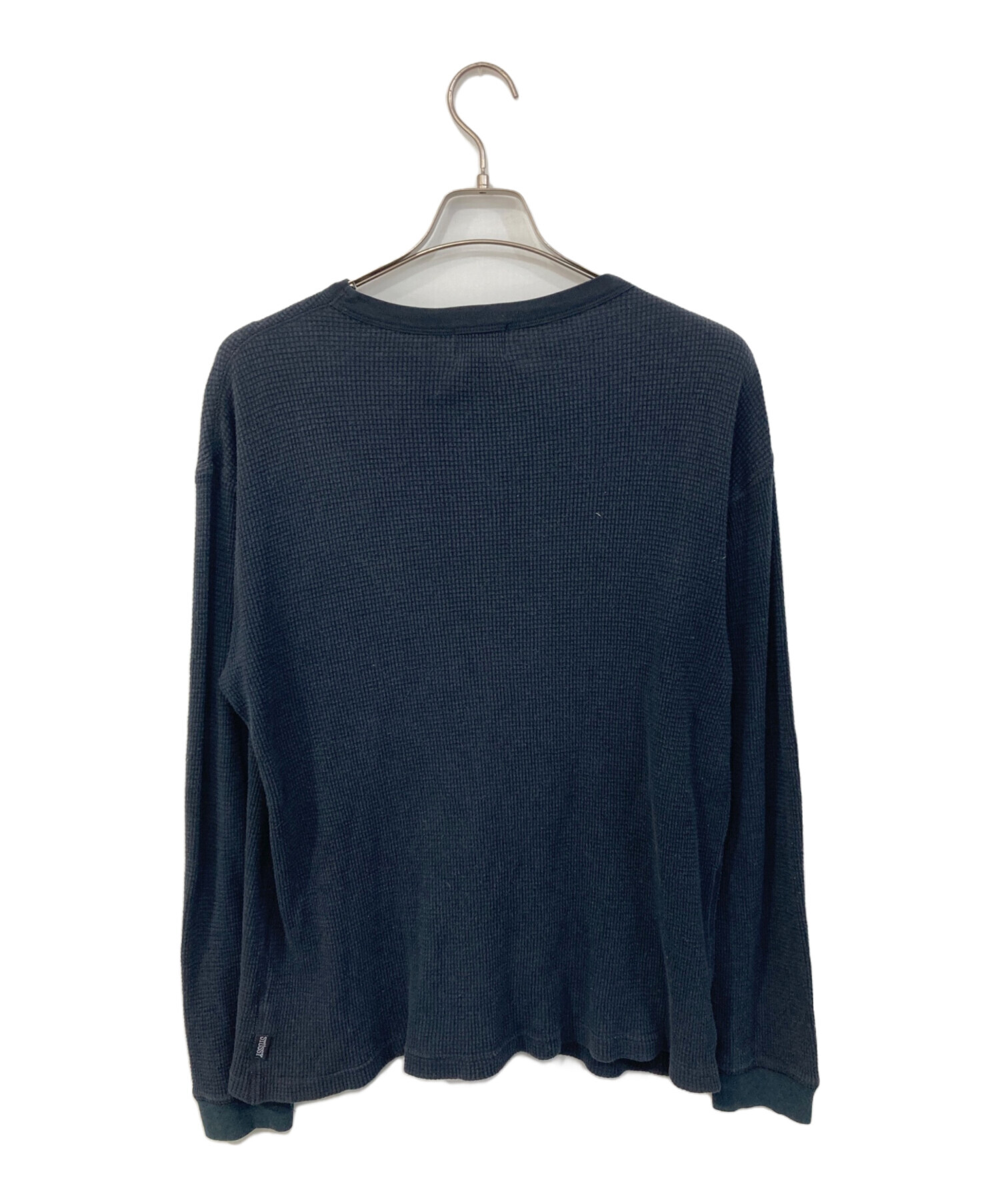 中古・古着通販】stussy (ステューシー) サーマルカットソー ブラック