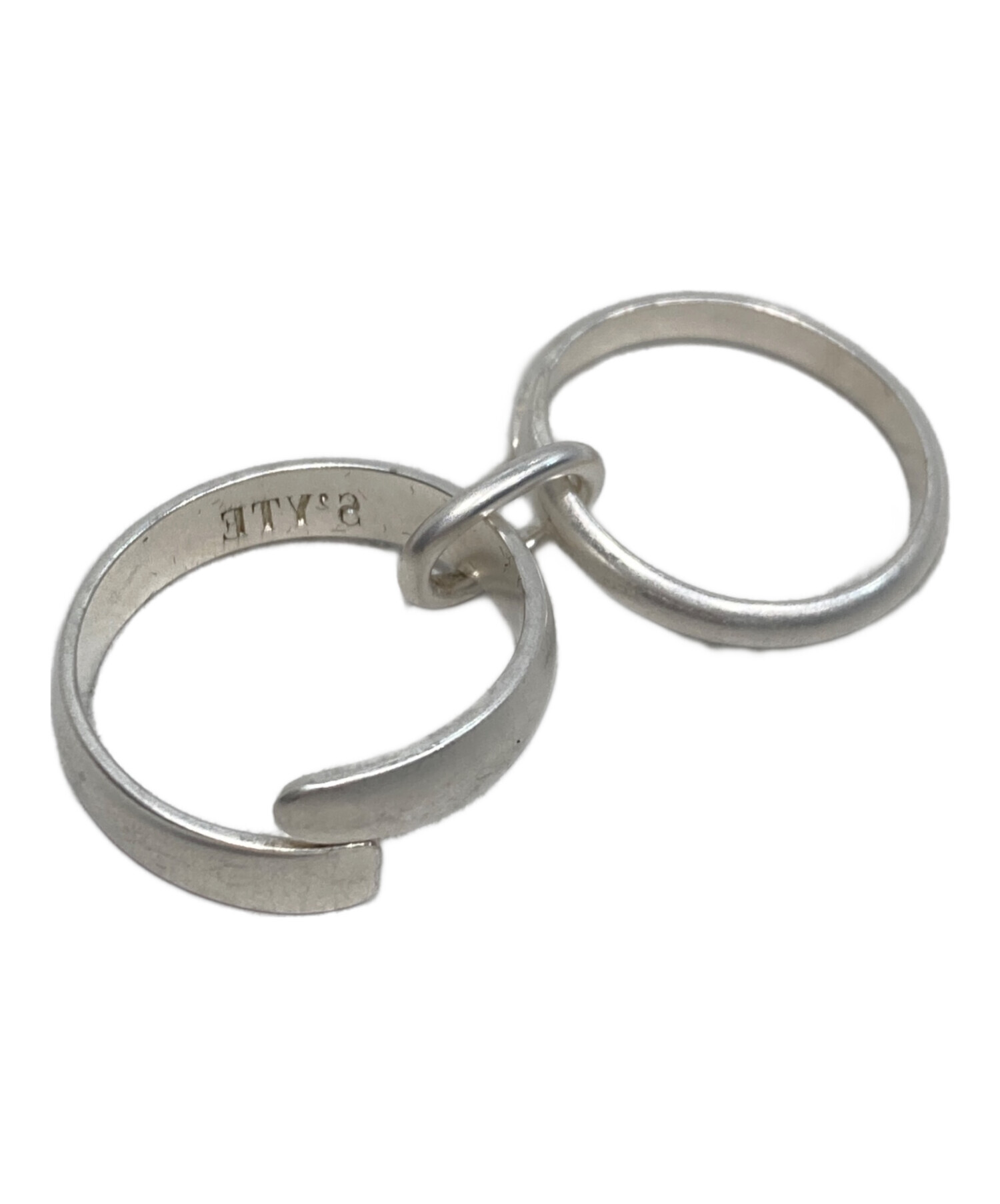 中古・古着通販】s'yte (サイト) 2連リング シルバー サイズ:18号