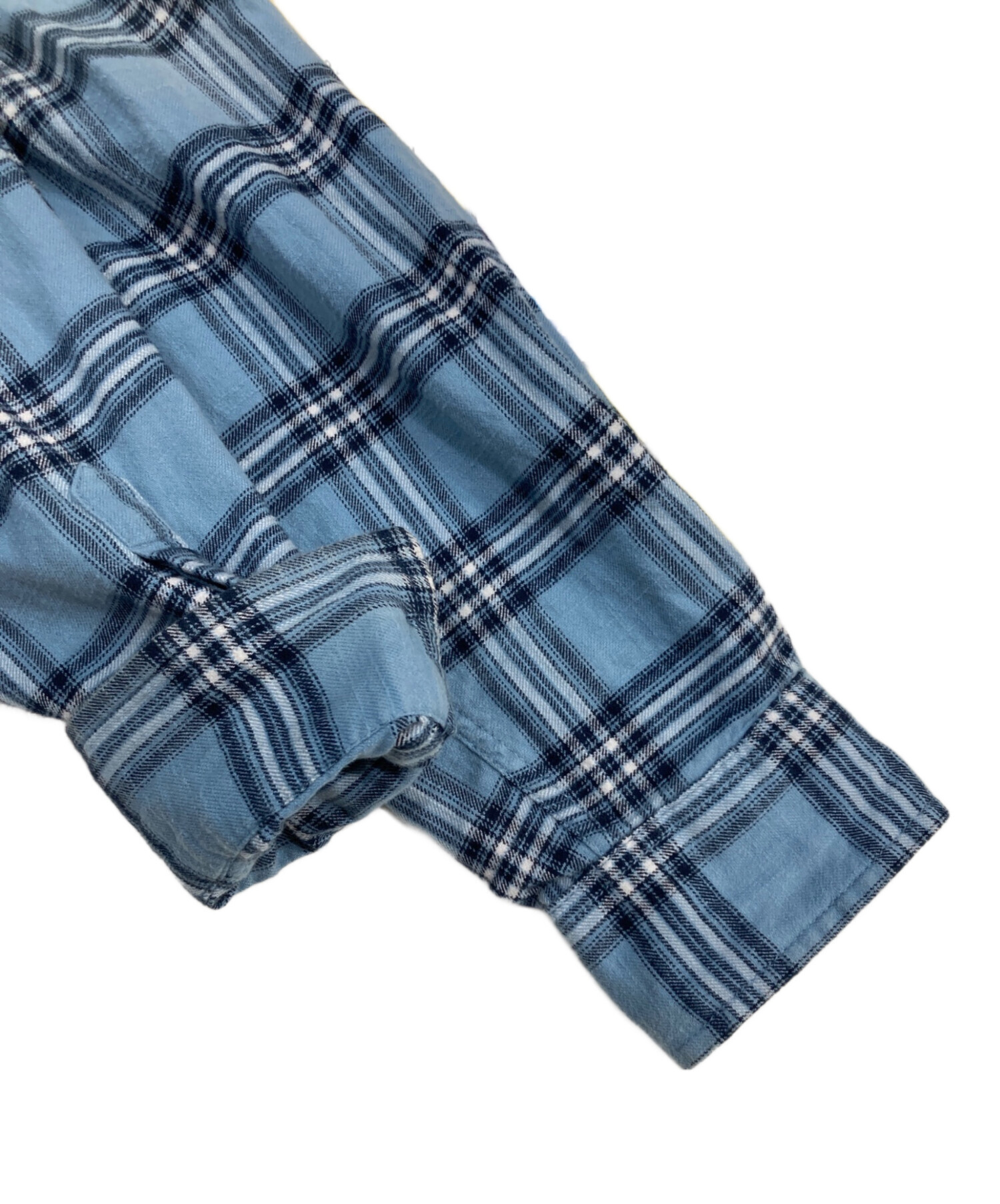 中古・古着通販】DIESEL (ディーゼル) フード付きシャツ ブルー サイズ 