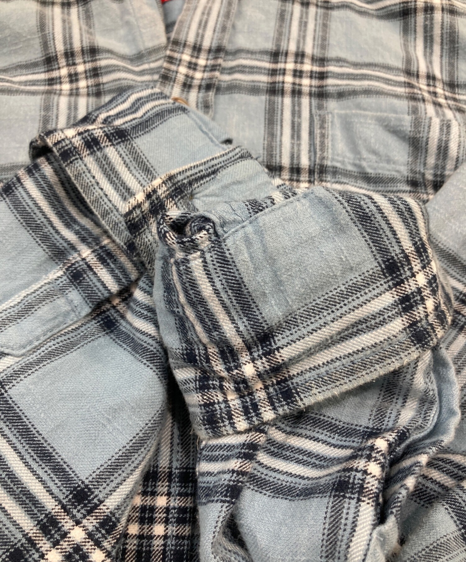 中古・古着通販】DIESEL (ディーゼル) フード付きシャツ ブルー サイズ 