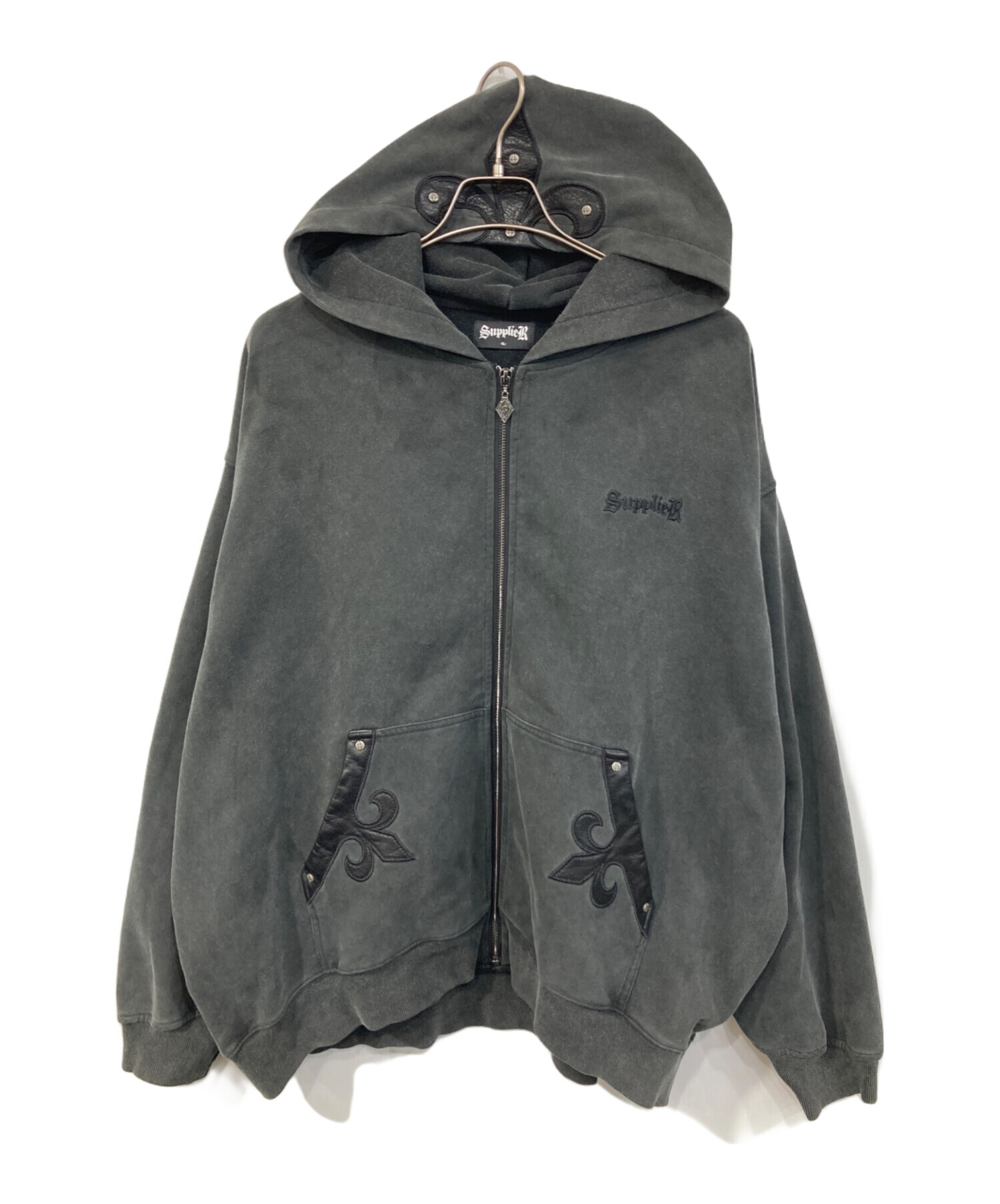 中古・古着通販】SUPPLIER (サプライヤー) Fleur Leather Patch Zip 