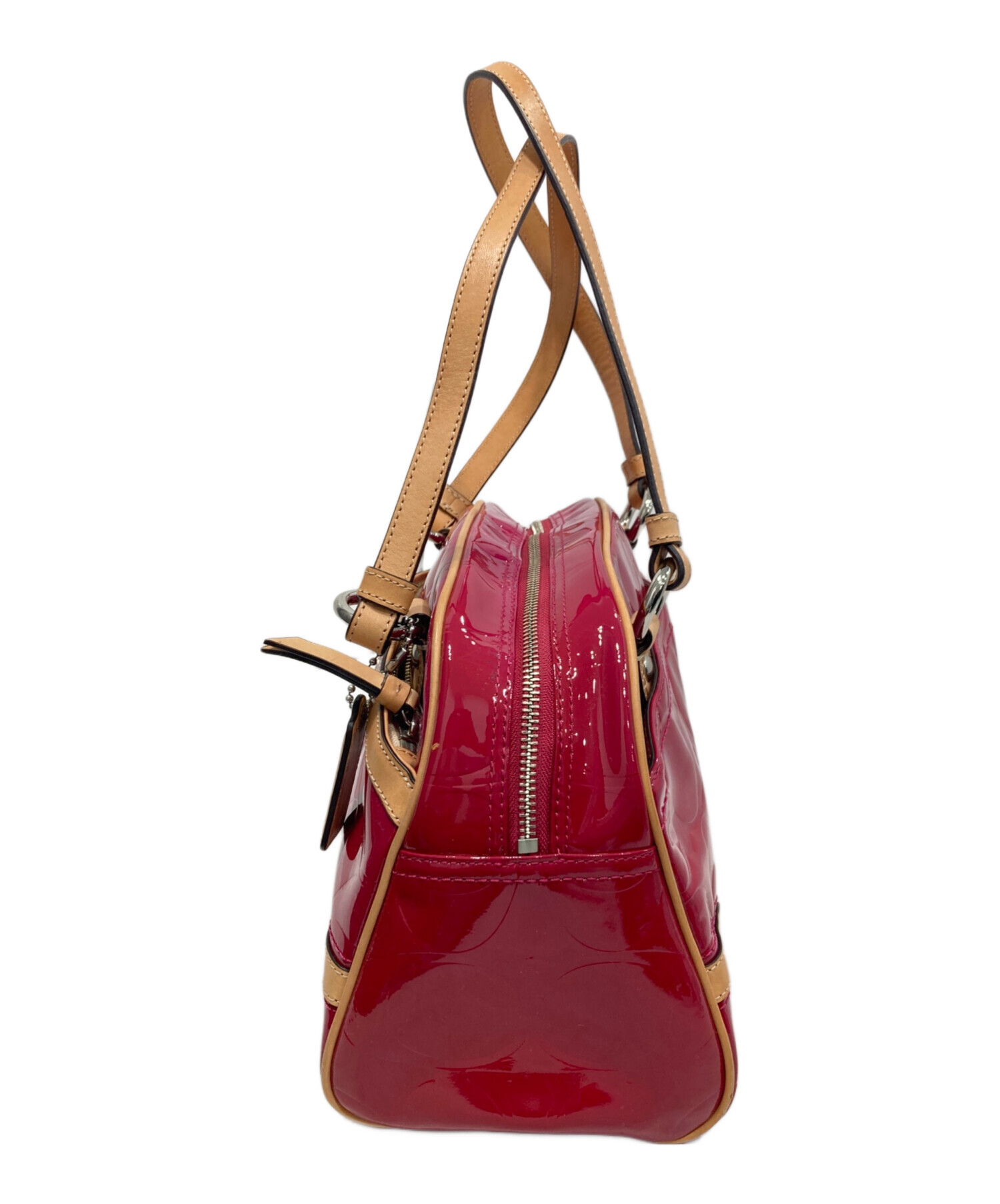 中古・古着通販】COACH (コーチ) シグネチャー ミニボストンバッグ