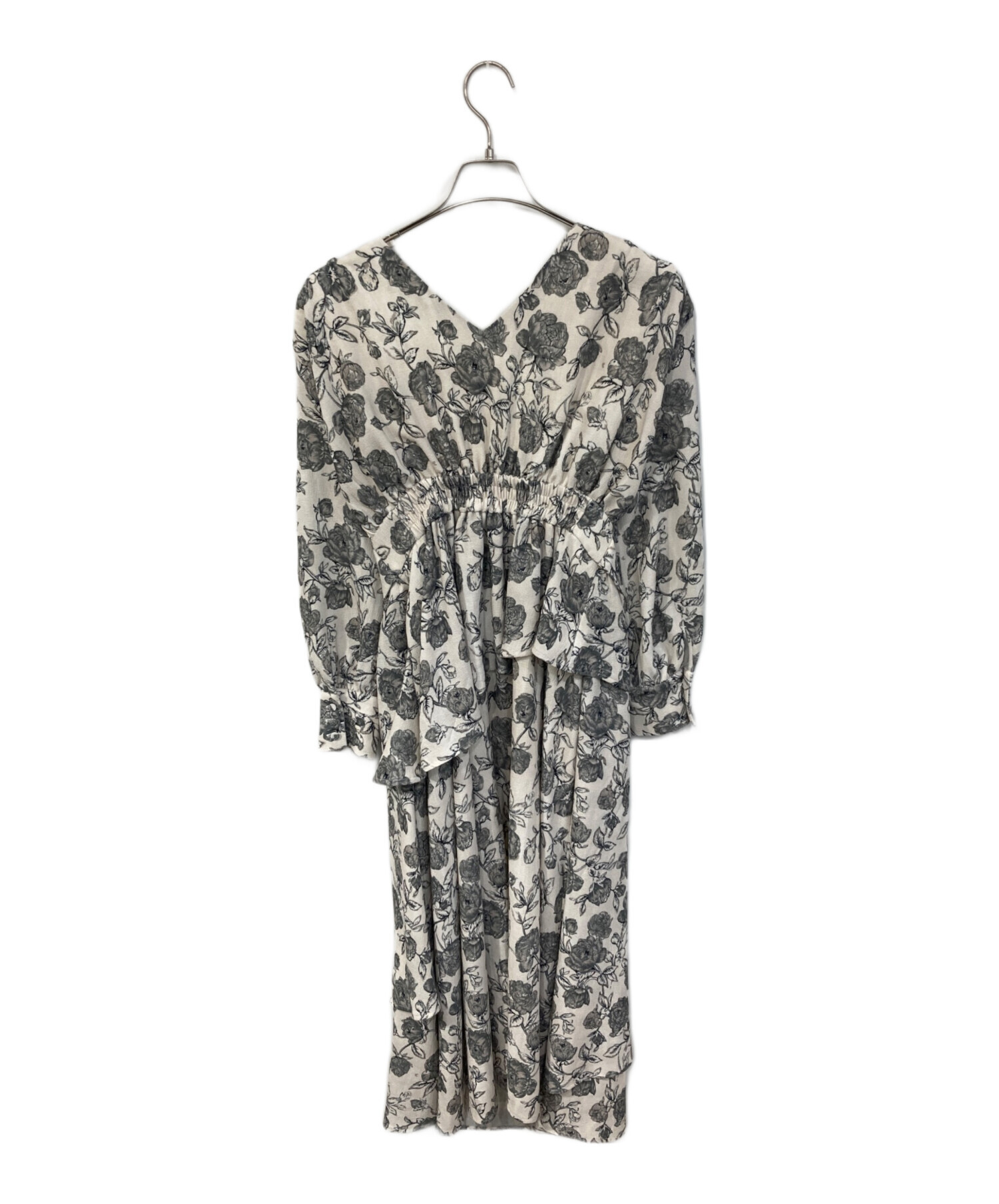 中古・古着通販】Ameri (アメリ) CHARLOTTE ARCHAIC DRESS ベージュ 