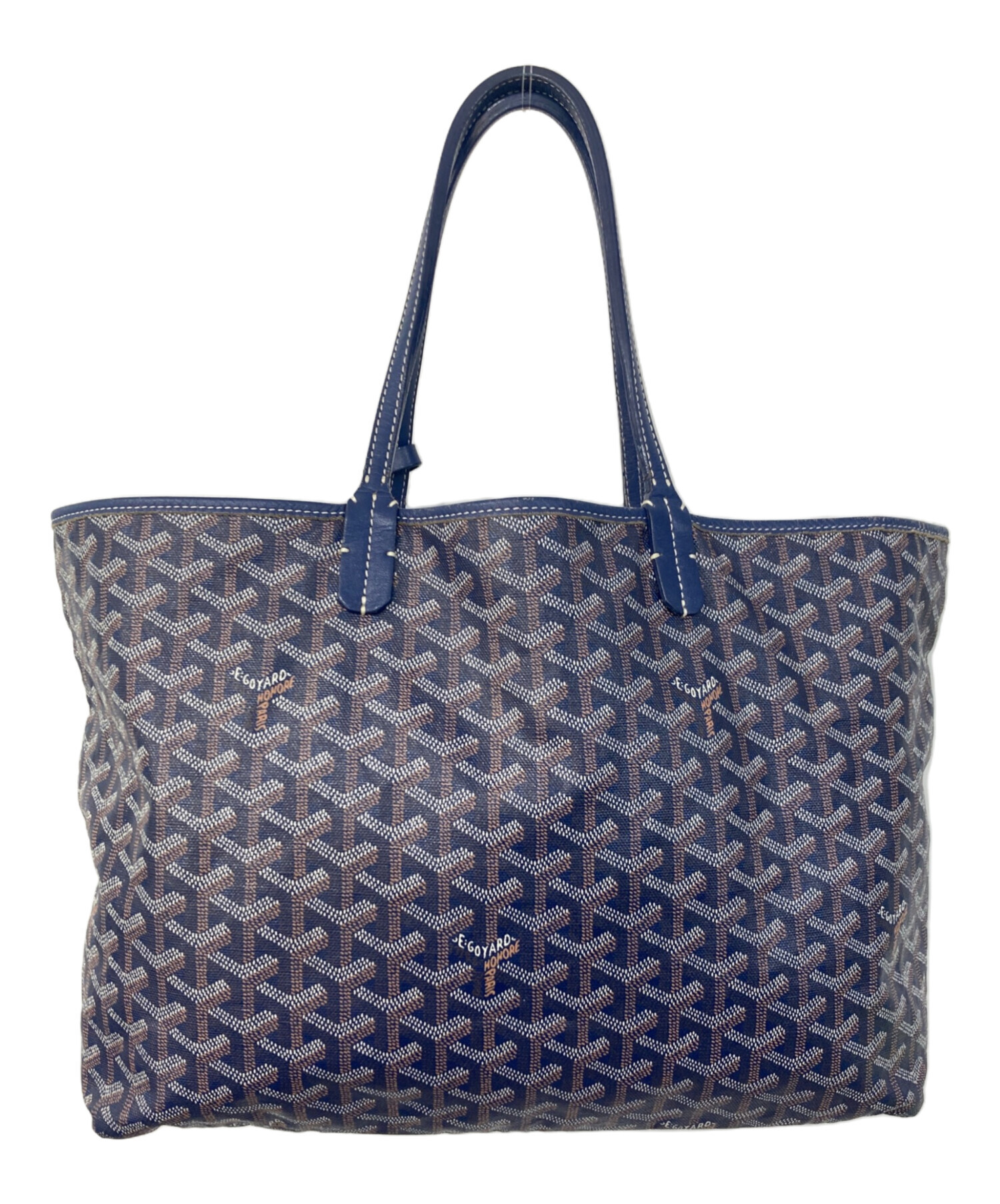 中古・古着通販】GOYARD (ゴヤール) サンルイPMトートバッグ ネイビー