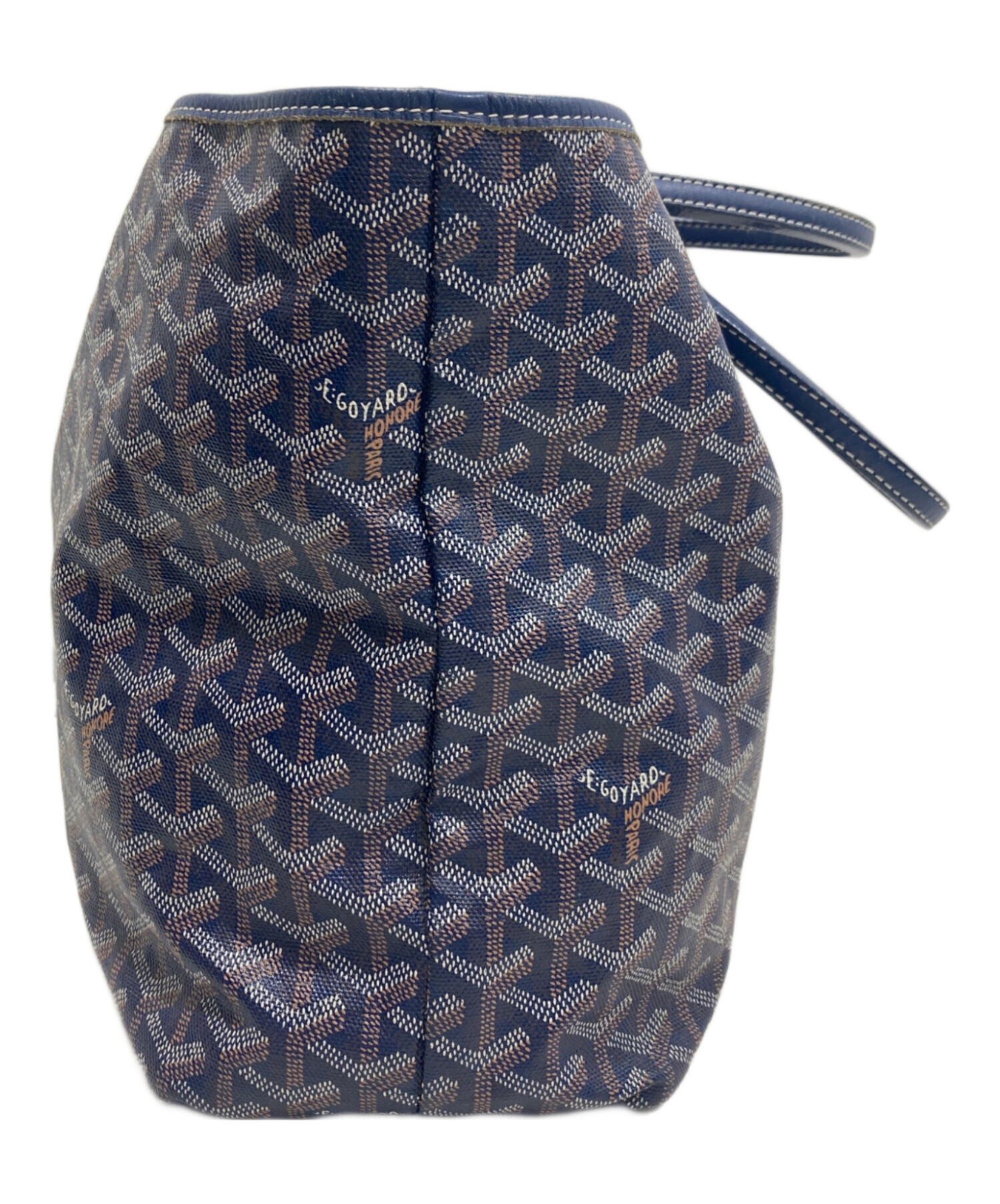 GOYARD ゴヤール ショルダーバッグ  紺 【古着】【中古】【送料無料】 GOYARD（ゴヤール） カップヴェールPM ショルダーバッグ PVC