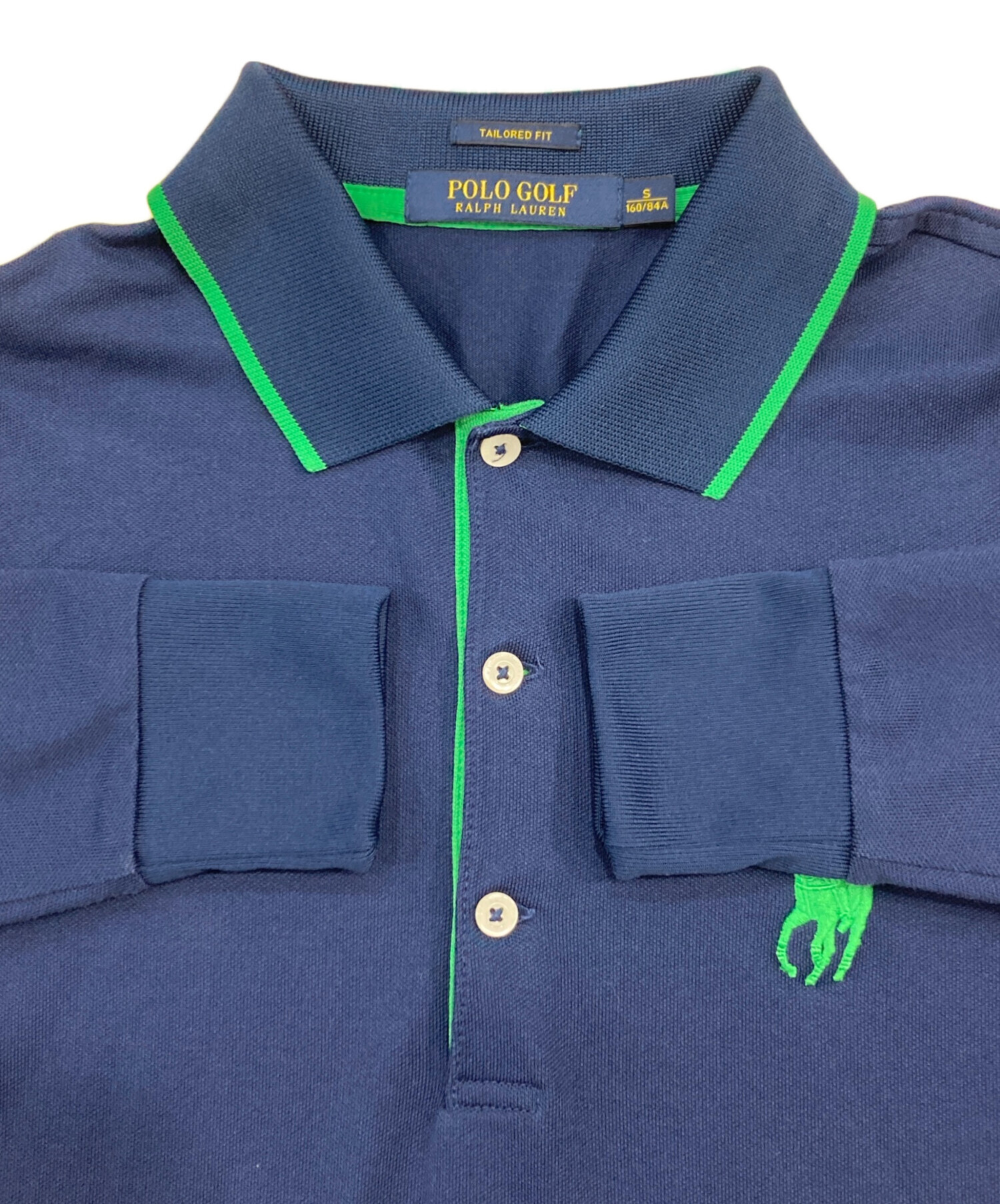 中古・古着通販】POLO GOLF (ポロ ゴルフ) ラガーシャツ ネイビー