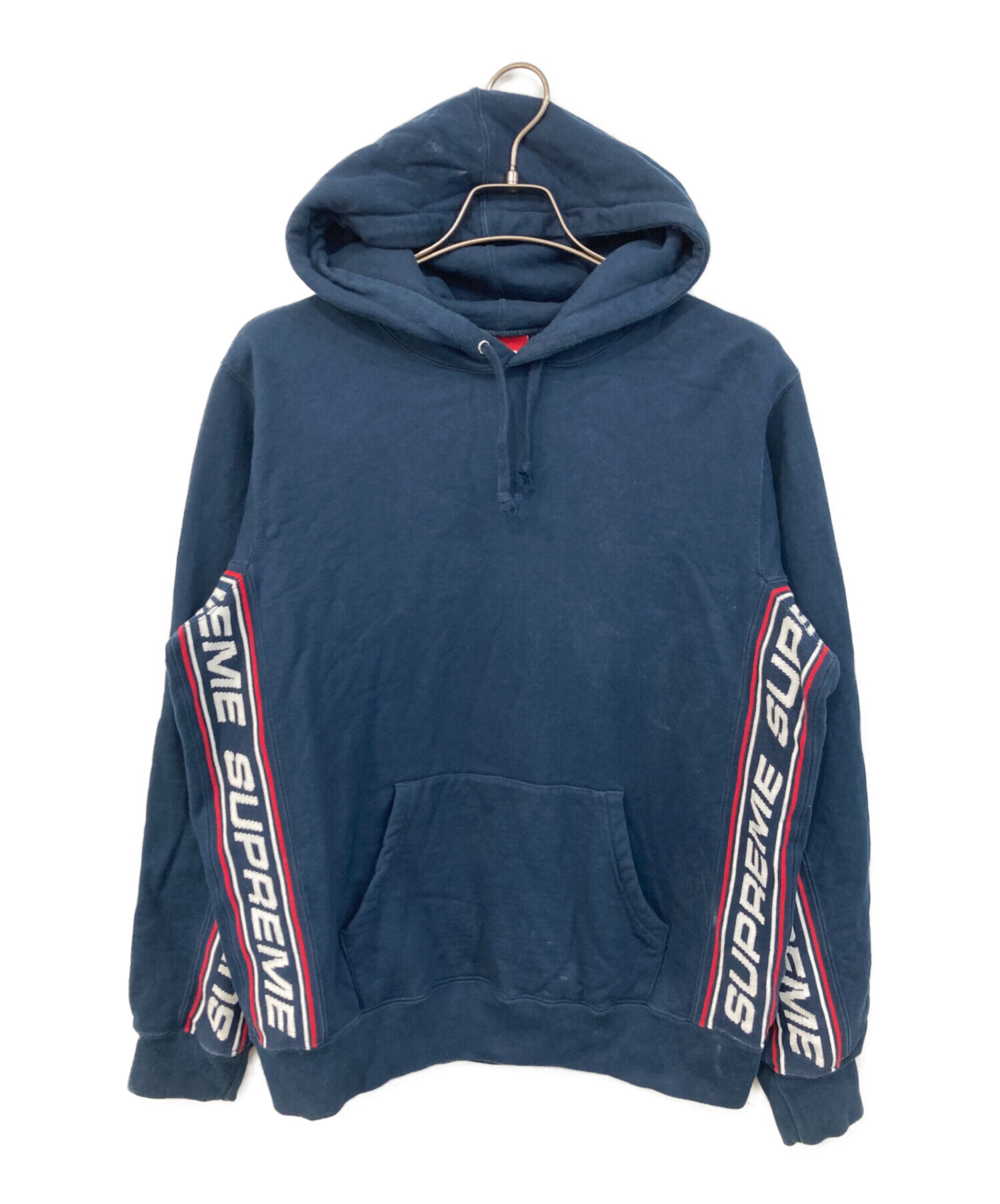 中古・古着通販】SUPREME (シュプリーム) text rib hooded sweatshirt 