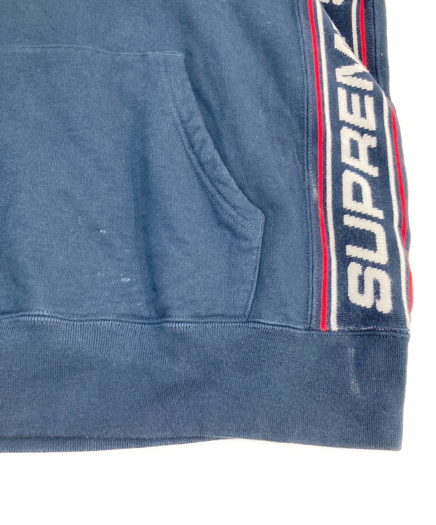 中古・古着通販】SUPREME (シュプリーム) text rib hooded sweatshirt 