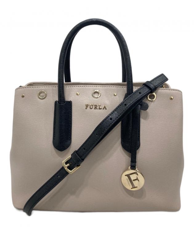 FURLA ウ'ァーシティスタイル2way 未使用に近い 中古・古着通販】FURLA (フルラ) 2WAYショルダーバッグ ブラック