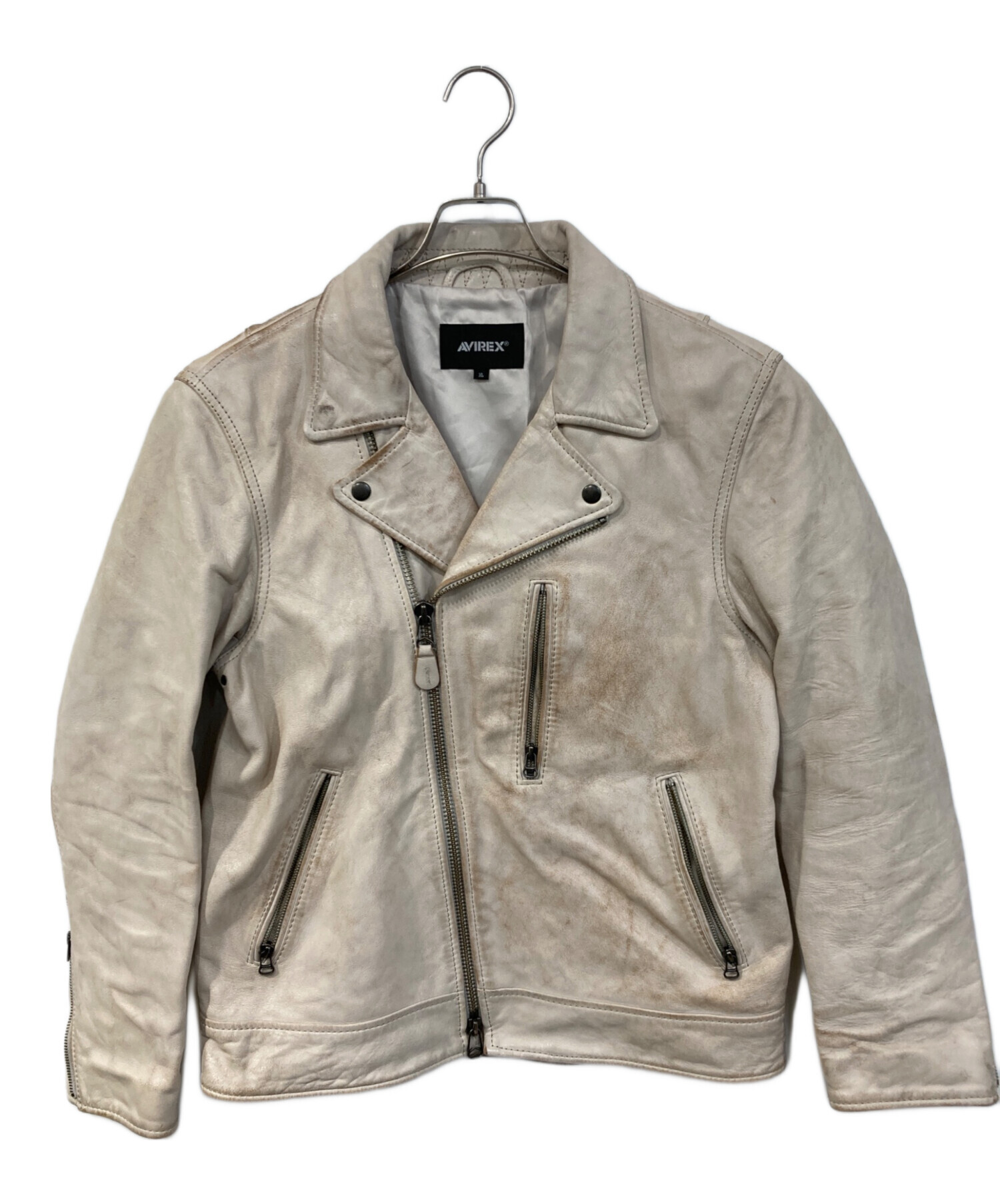 ライダースジャケット AGED LEATHER W-RIDERS JACKET / エイジド