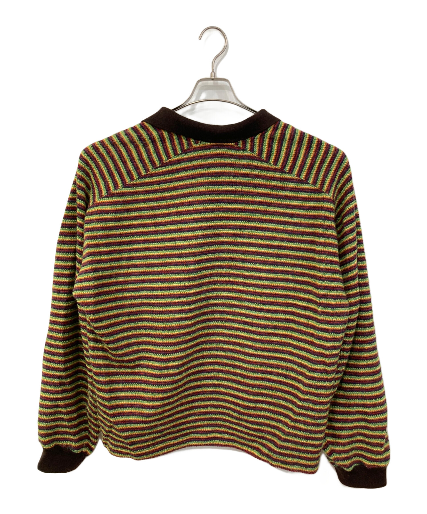 中古・古着通販】ANCELLM (アンセルム) WOOL BORDER SKIPPER SHIRT
