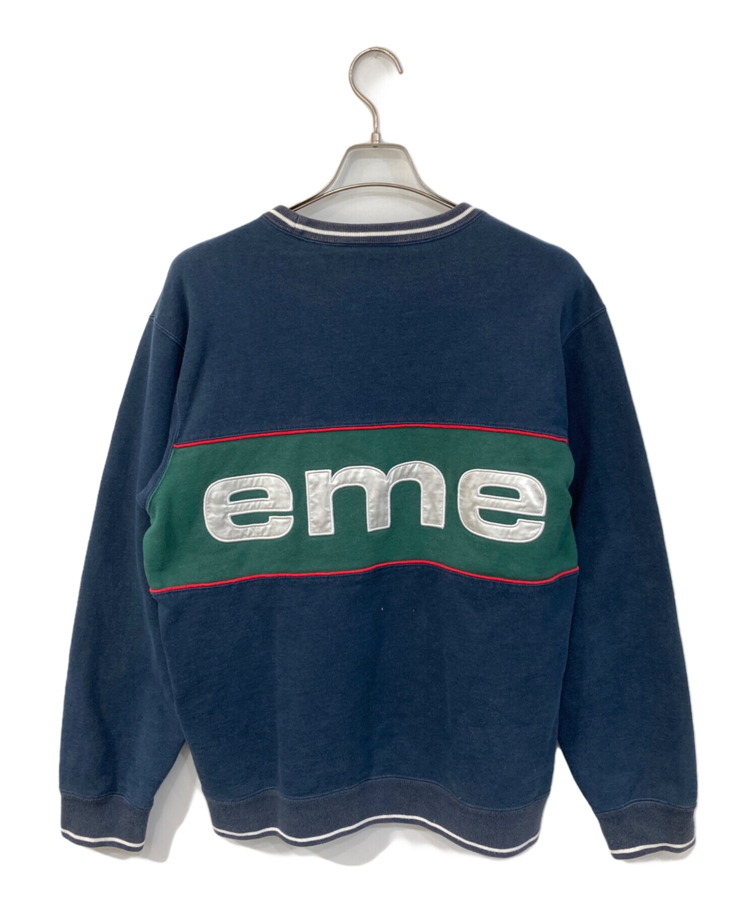 中古・古着通販】SUPREME (シュプリーム) Piping Crewneck ネイビー 