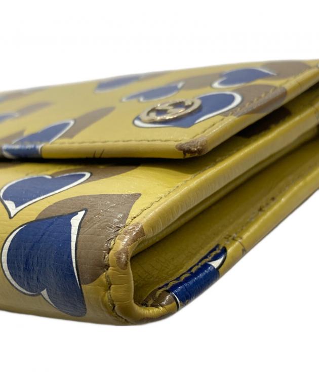 GUCCI 長財布　ハートビート 中古・古着通販】GUCCI (グッチ) ハートビート長財布｜ブランド・古着