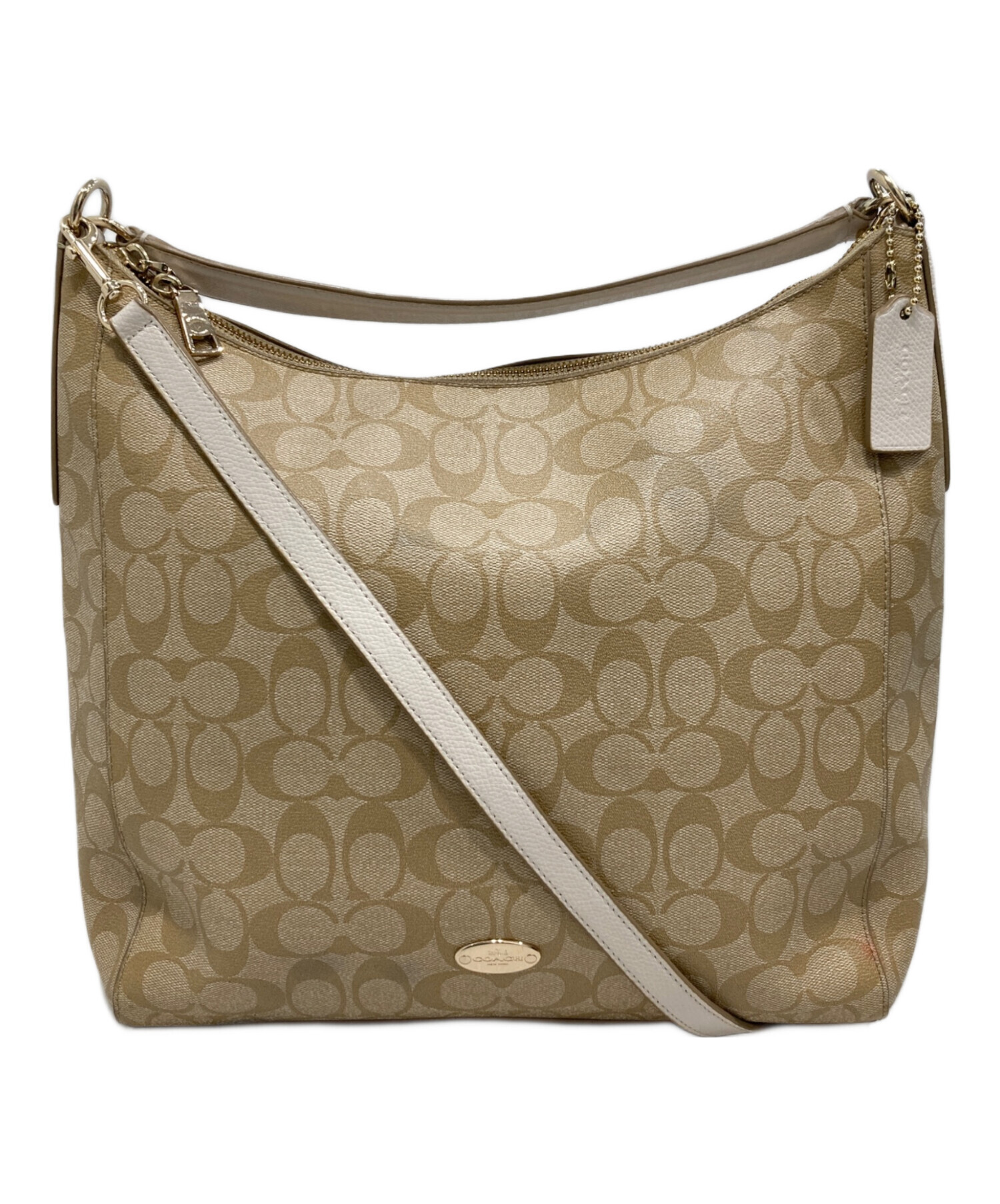 中古・古着通販】COACH (コーチ) 2WAYショルダーバッグ ベージュ 