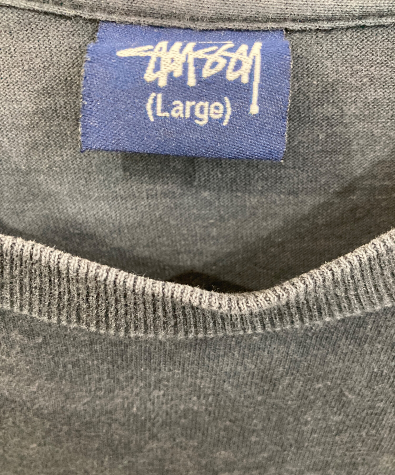 中古・古着通販】stussy (ステューシー) ロゴTシャツ ネイビー サイズ