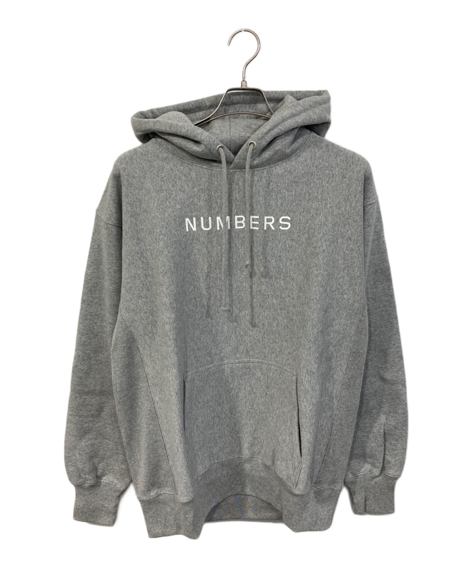 中古・古着通販】NUMBERS (ナンバーズ) プルオーバーパーカー グレー 