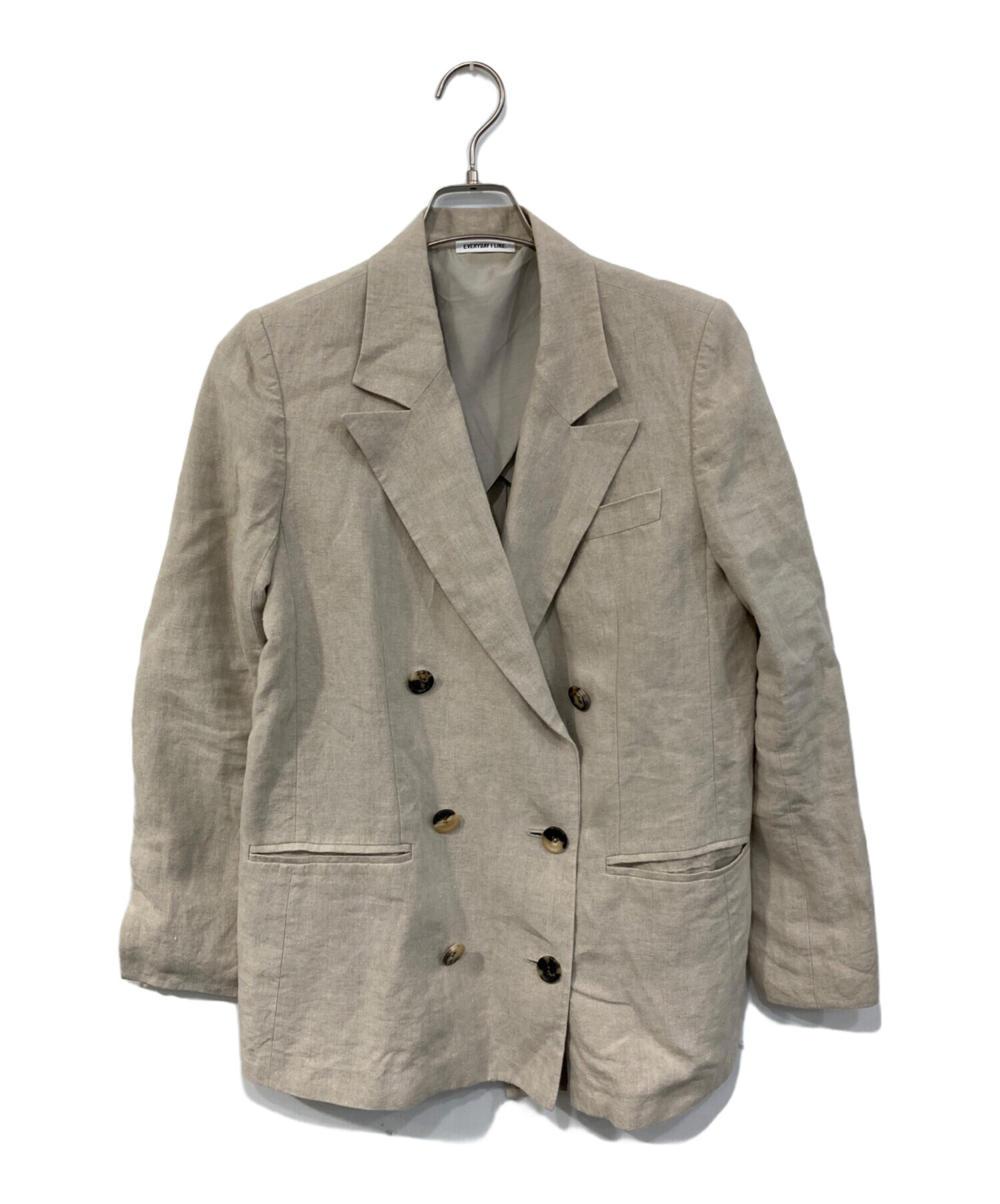 EVERYDAY I LIKE. アサダブルジャケット 36 中古・古着通販】EVERYDAY I LIKE. (エヴリデイ アイ ライク) アサ