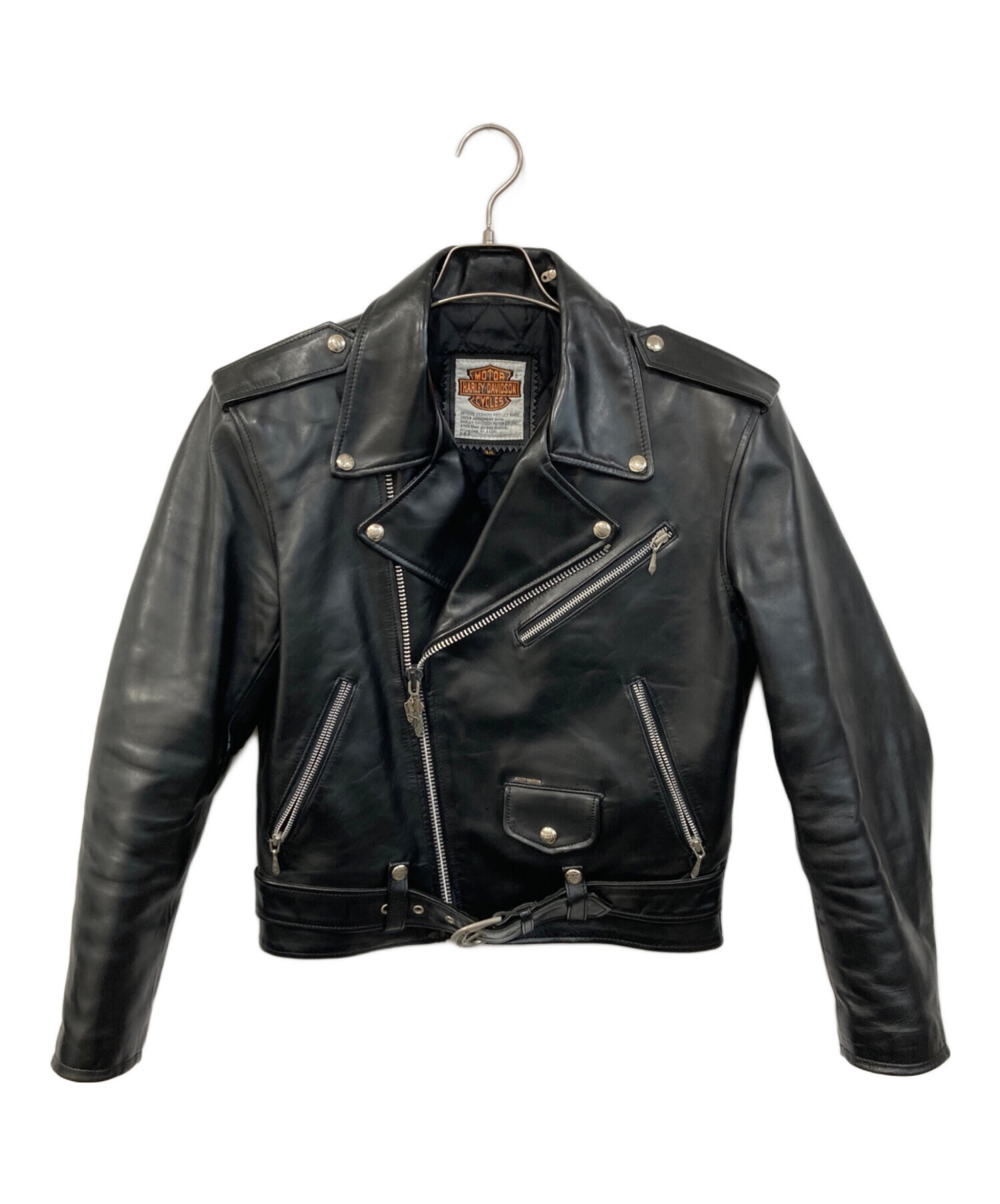 激レア！ハーレーダヴィッドソン　ダブルライダースジャケット　AMFタグ　ゆったり 70年代 HARLEY-DAVIDSON AMF ハーレーダビッドソン ダブルライダース