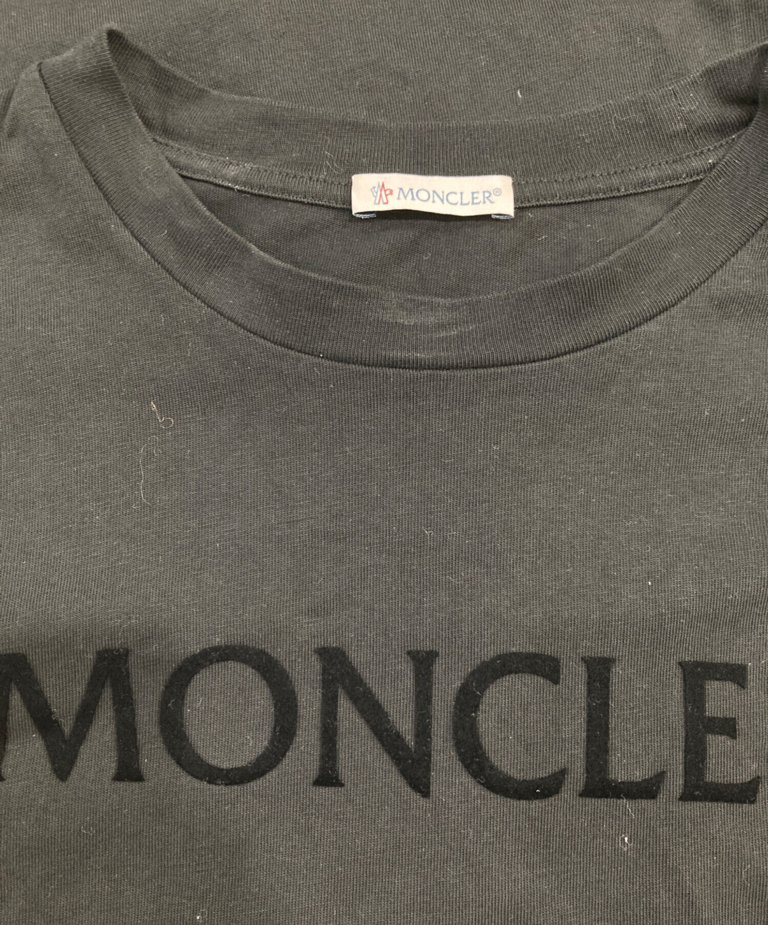 中古・古着通販】MONCLER (モンクレール) SS T-SHIRT ブラック サイズ