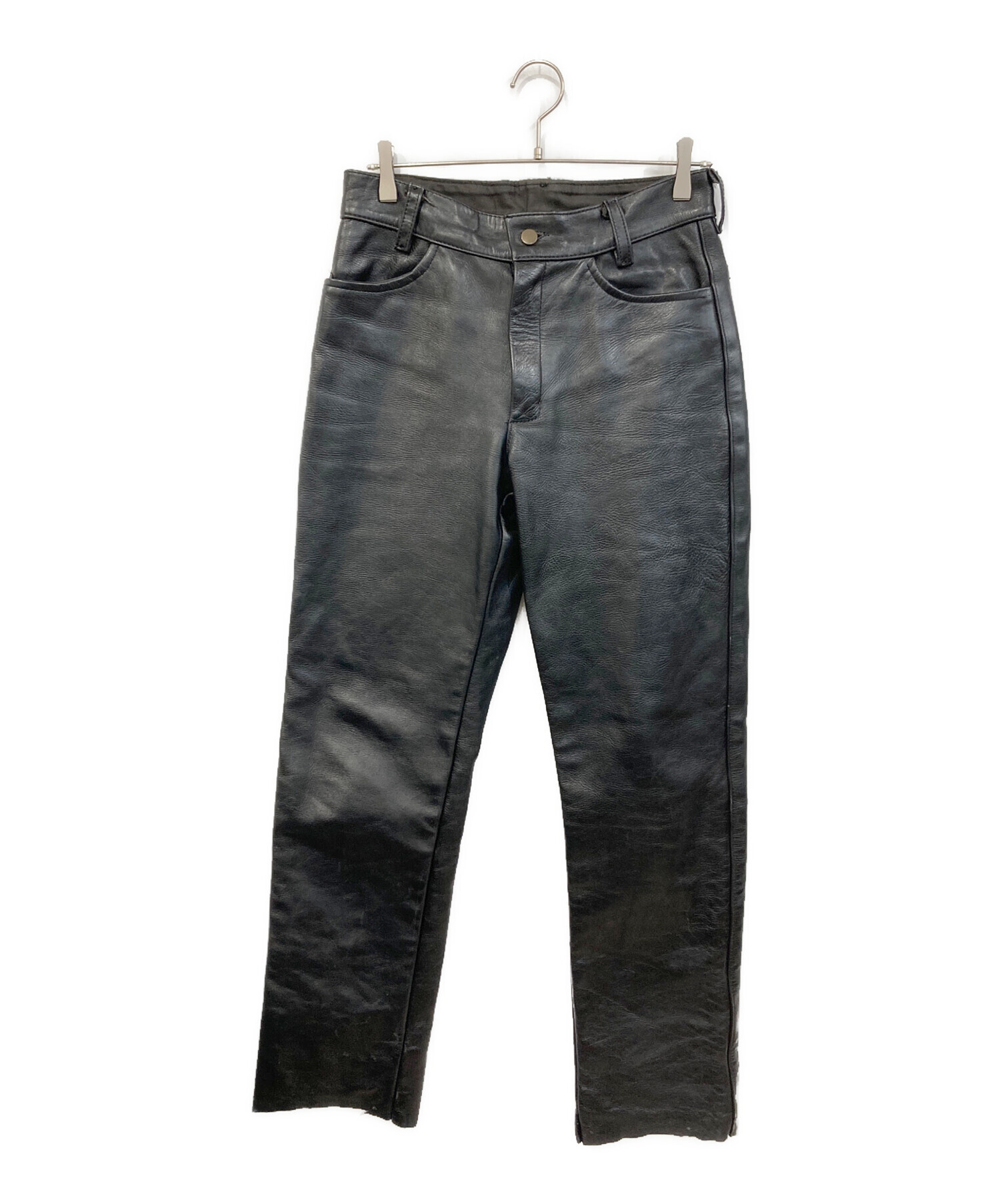 中古・古着通販】VANSON (バンソン) ブーツカットレザーパンツ