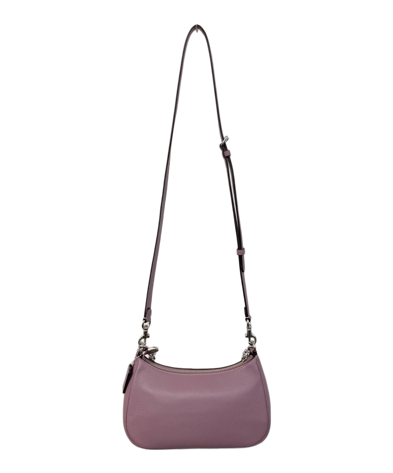 COACH コーチ タビーリストレット ショルダーバッグ FREE レザー パープル  レディース【中古】 中古・古着通販】COACH (コーチ) テリ ショルダー バッグ パープル