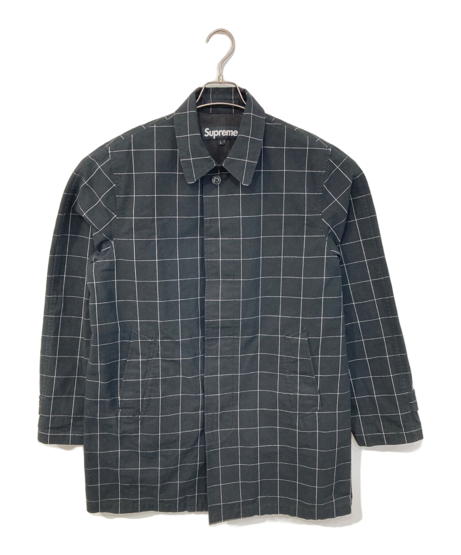 中古・古着通販】SUPREME (シュプリーム) Work Trench coat ブラック