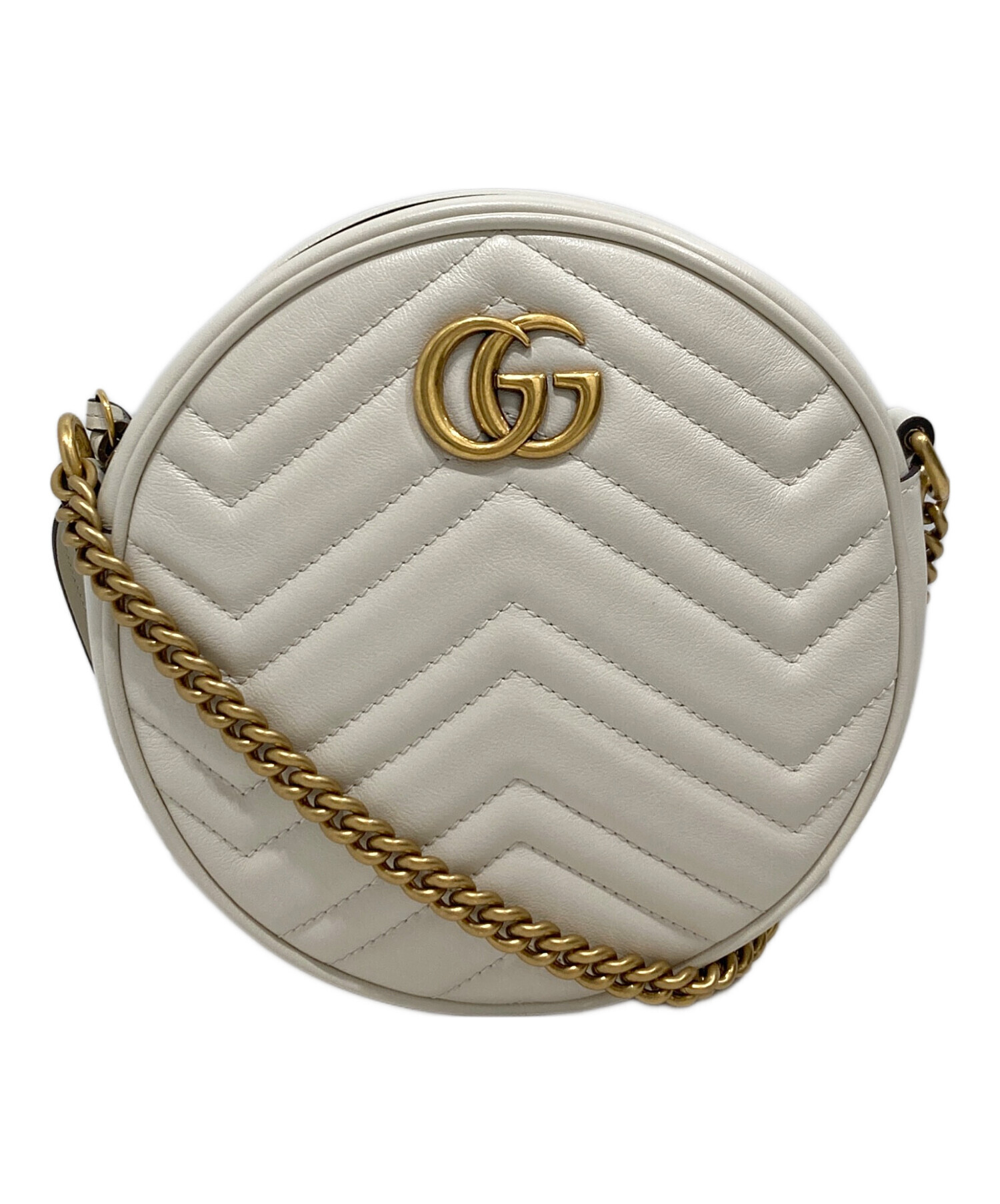 中古・古着通販】GUCCI (グッチ) ショルダーバッグ ホワイト｜ブランド
