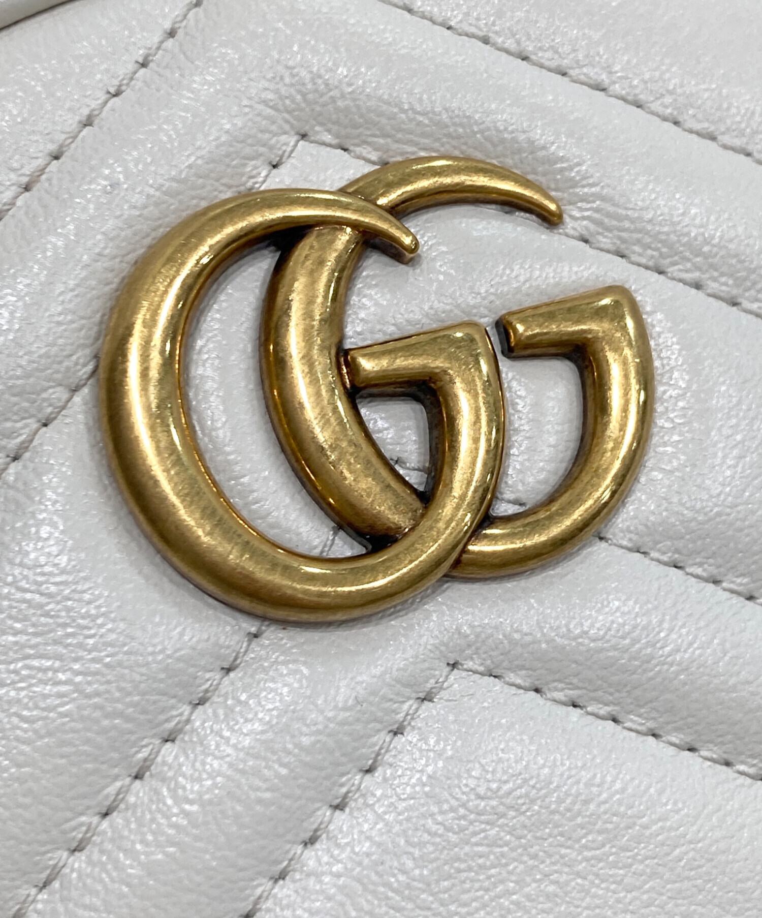 中古・古着通販】GUCCI (グッチ) ショルダーバッグ ホワイト｜ブランド