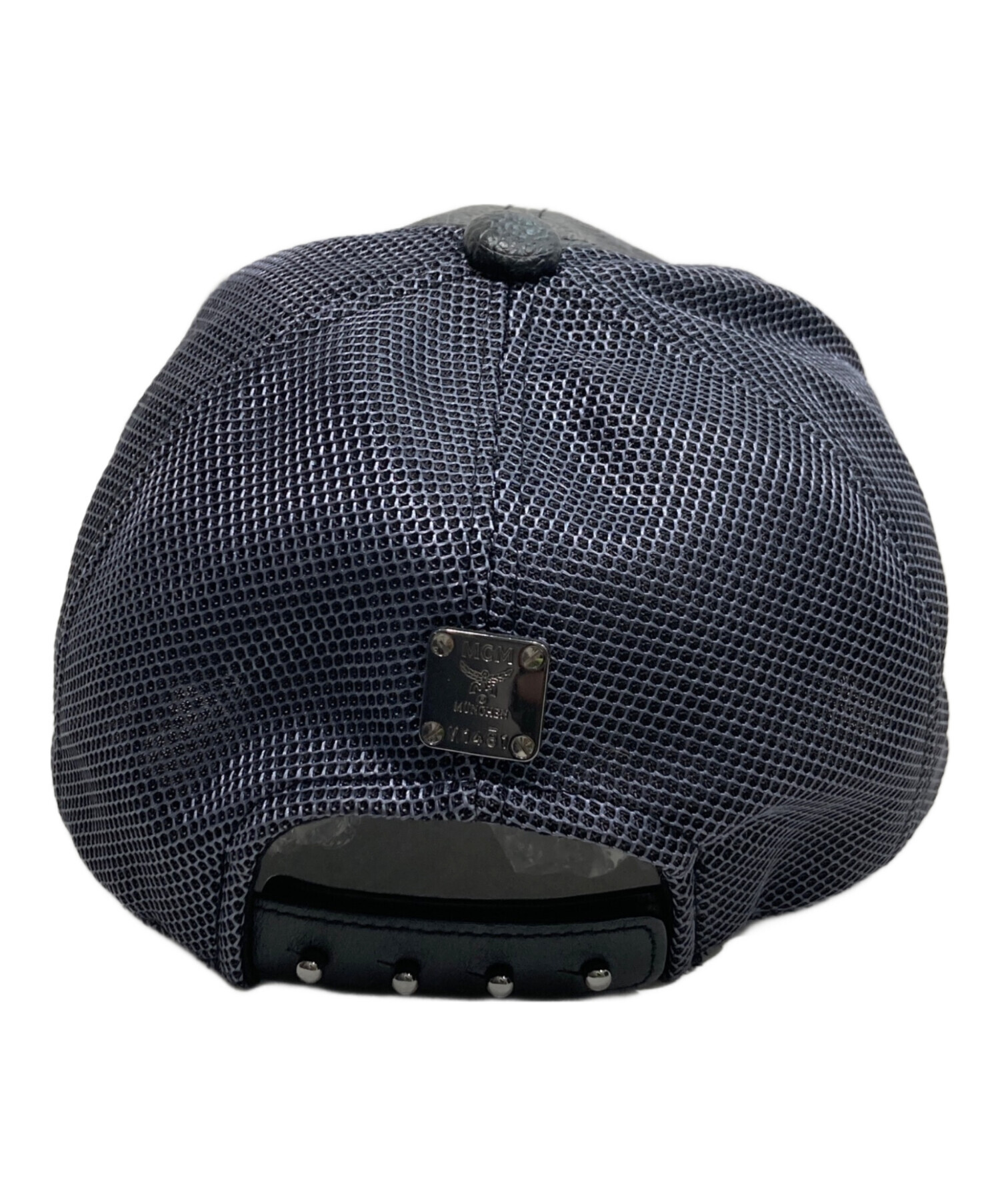 中古・古着通販】MCM (エムシーエム) メッシュレザーキャップ ブラック