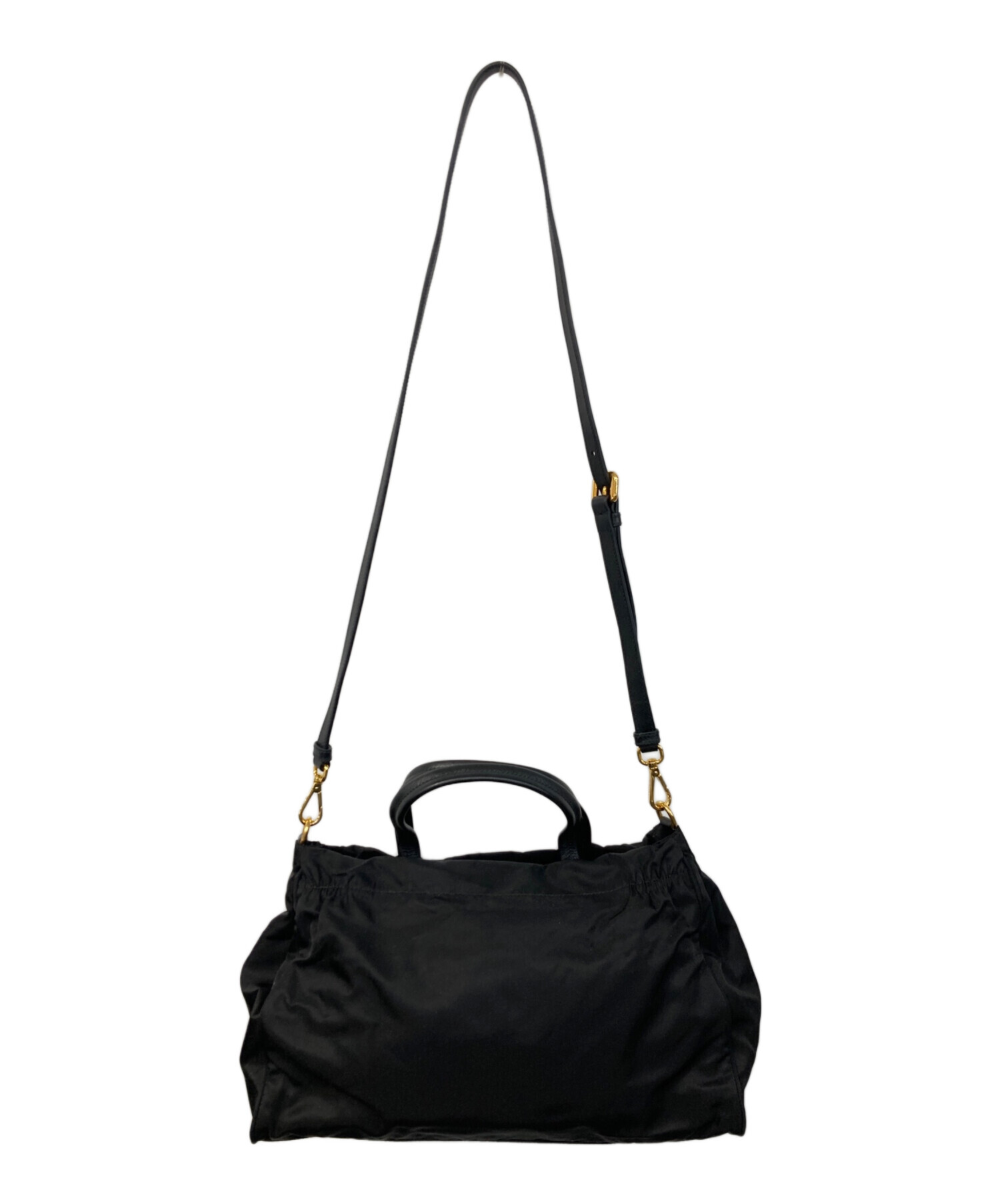 中古・古着通販】PRADA (プラダ) 三角ロゴナイロン2WAYバッグ ブラック
