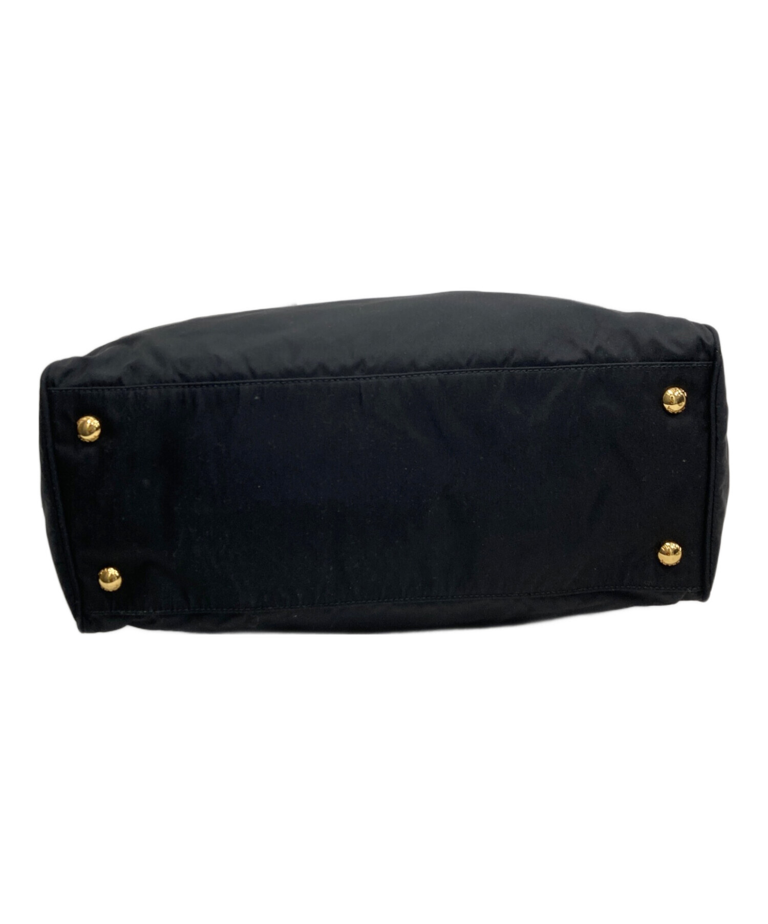 I53 PRADA プラダ　ボストンバッグ　三角ロゴ　ナイロン　2way 良品 中古・古着通販】PRADA (プラダ) 三角ロゴナイロン2WAYバッグ ブラック