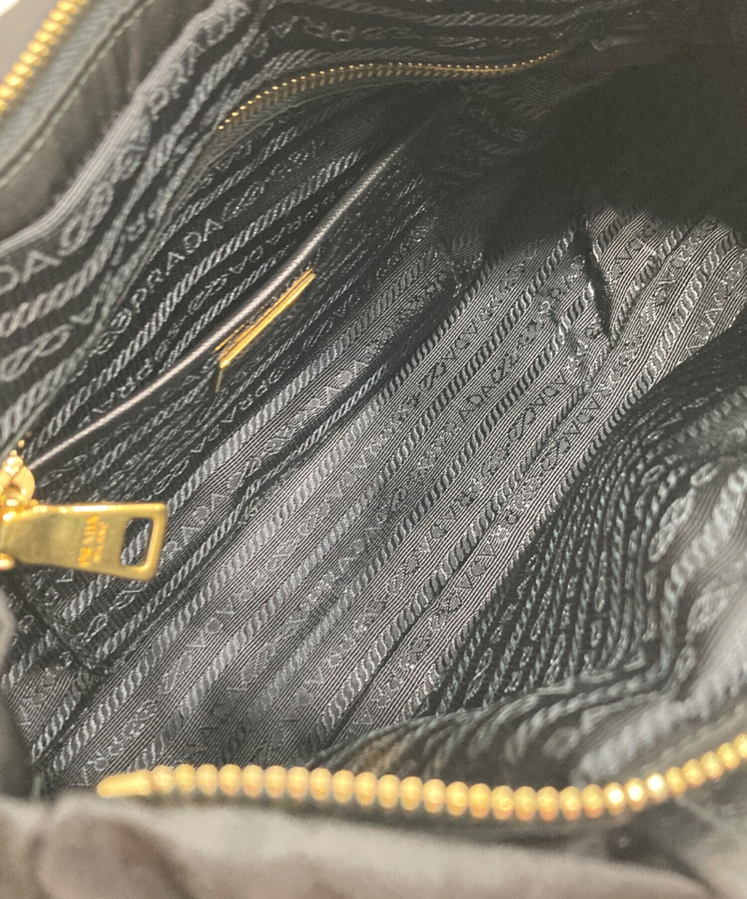 中古・古着通販】PRADA (プラダ) 三角ロゴナイロン2WAYバッグ ブラック