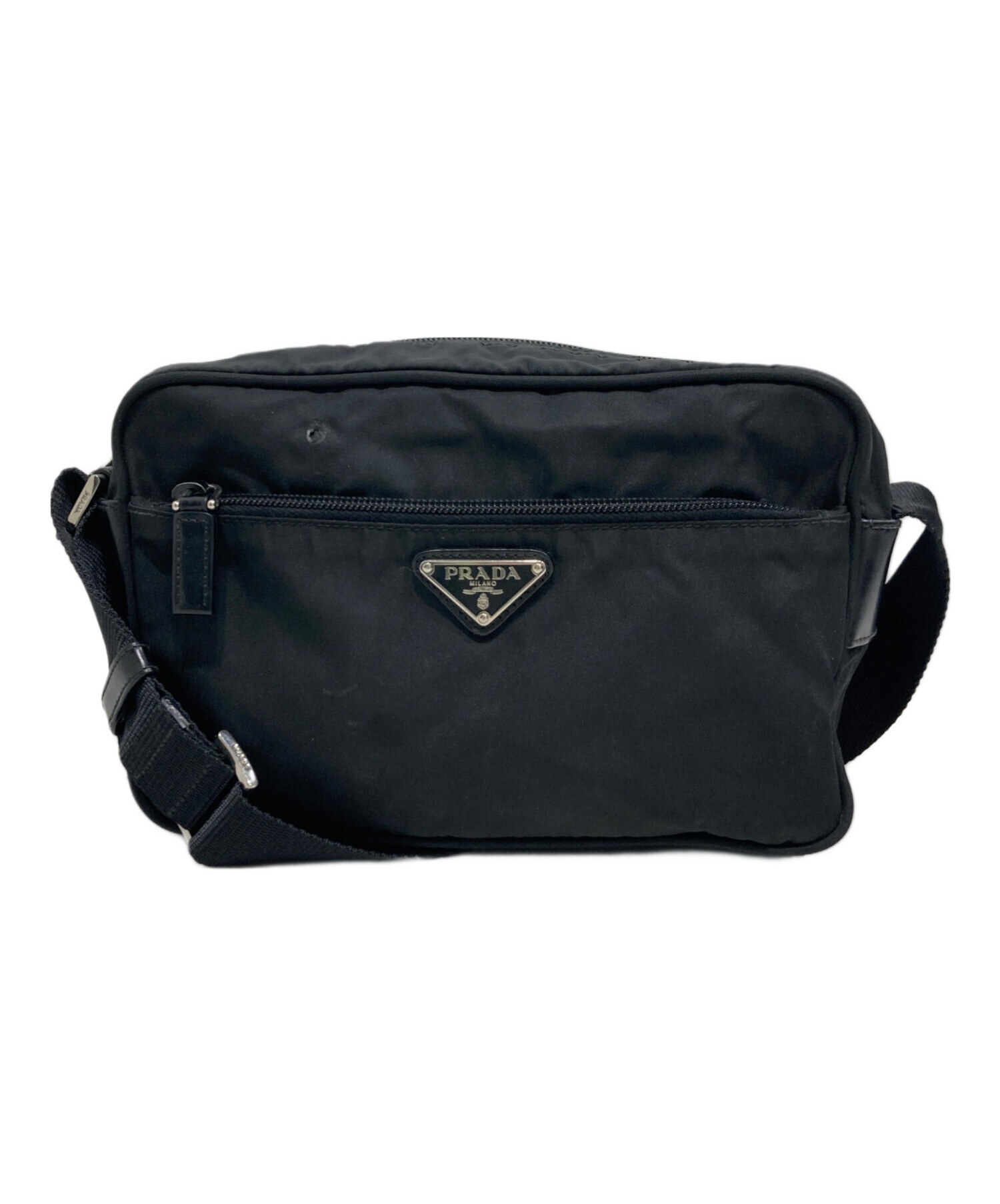 prada カメラバッグ 中古・古着通販】PRADA (プラダ) カメラバッグ ブラック｜ブランド