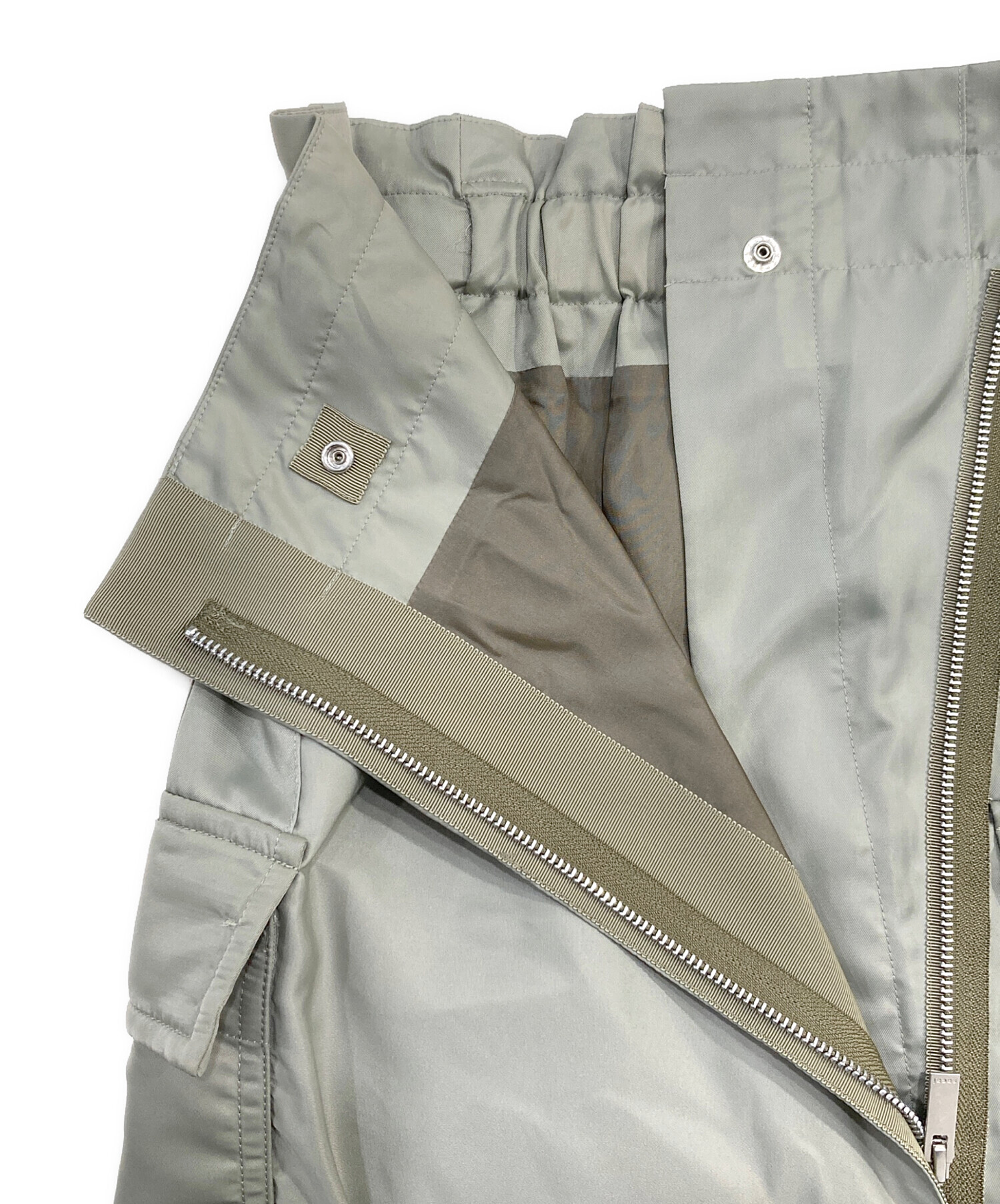 中古・古着通販】sacai (サカイ) ナイロンツイルスカート プリーツ