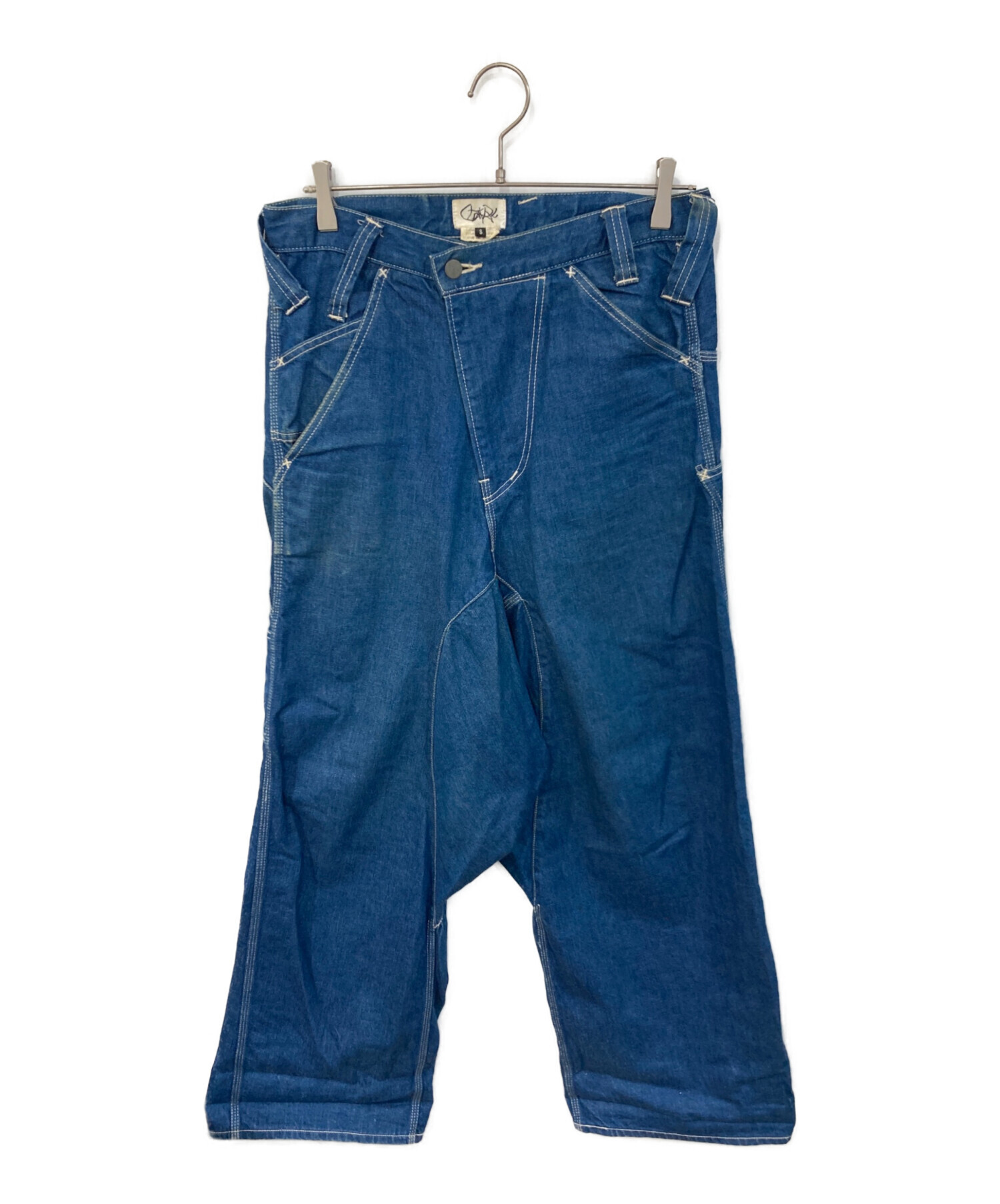 GANRYU ペインターサルエルパンツ 中古・古着通販】GANRYU (ガンリュウ) サルエルペインターデニムパンツ